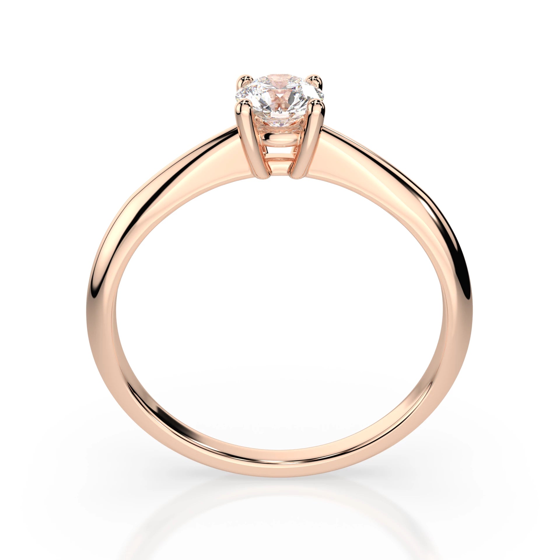 Solitaire Ring (Round), 0.3 ct — 101-10021(4.2)