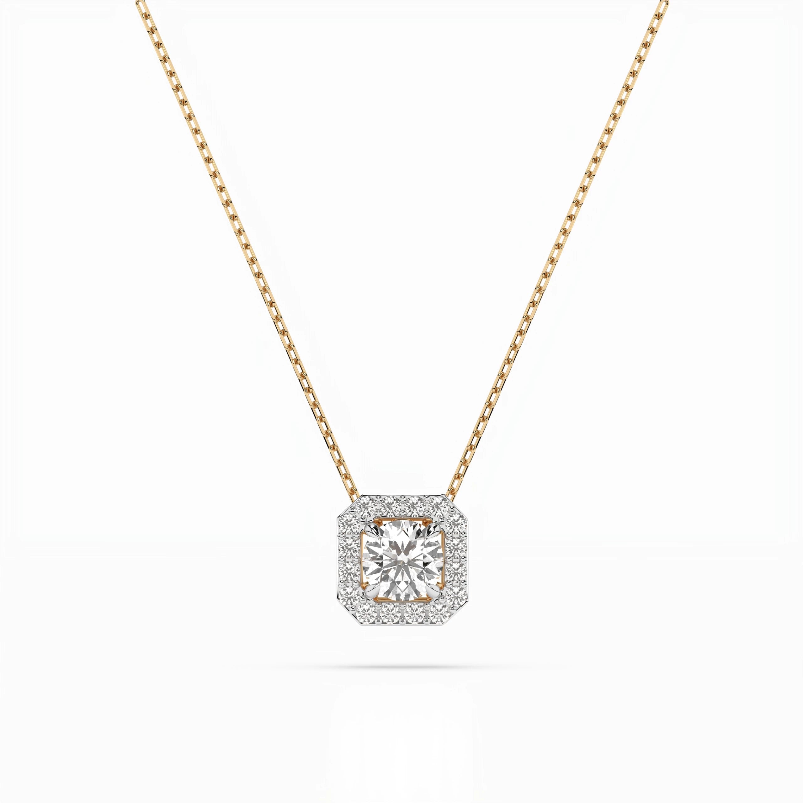Solitaire Eternity Necklace (Round), 0.2 ct — 104-10042(3.7)