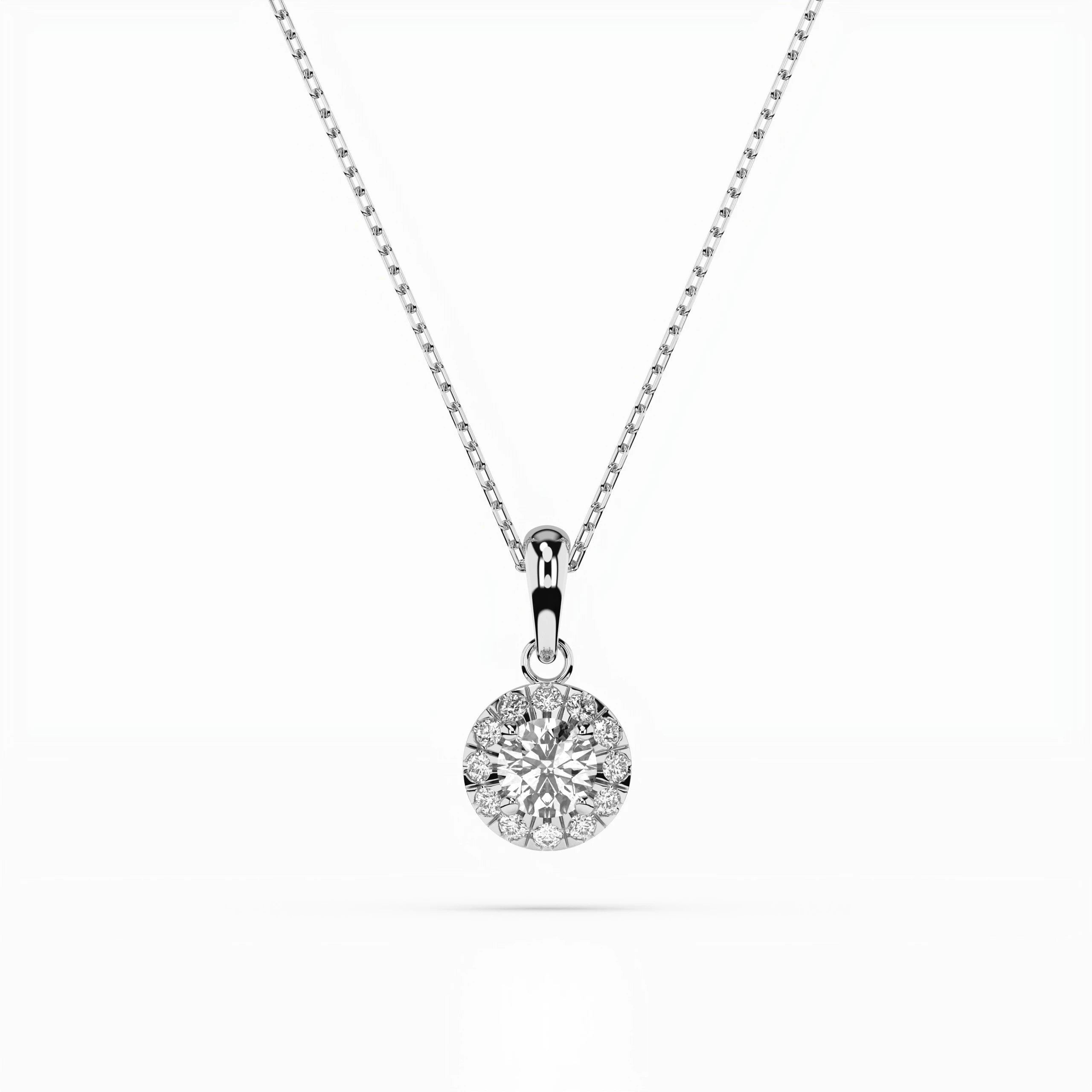 Solitaire Eternity Necklace (Round), 0.2 ct — 104-10053(3.7)