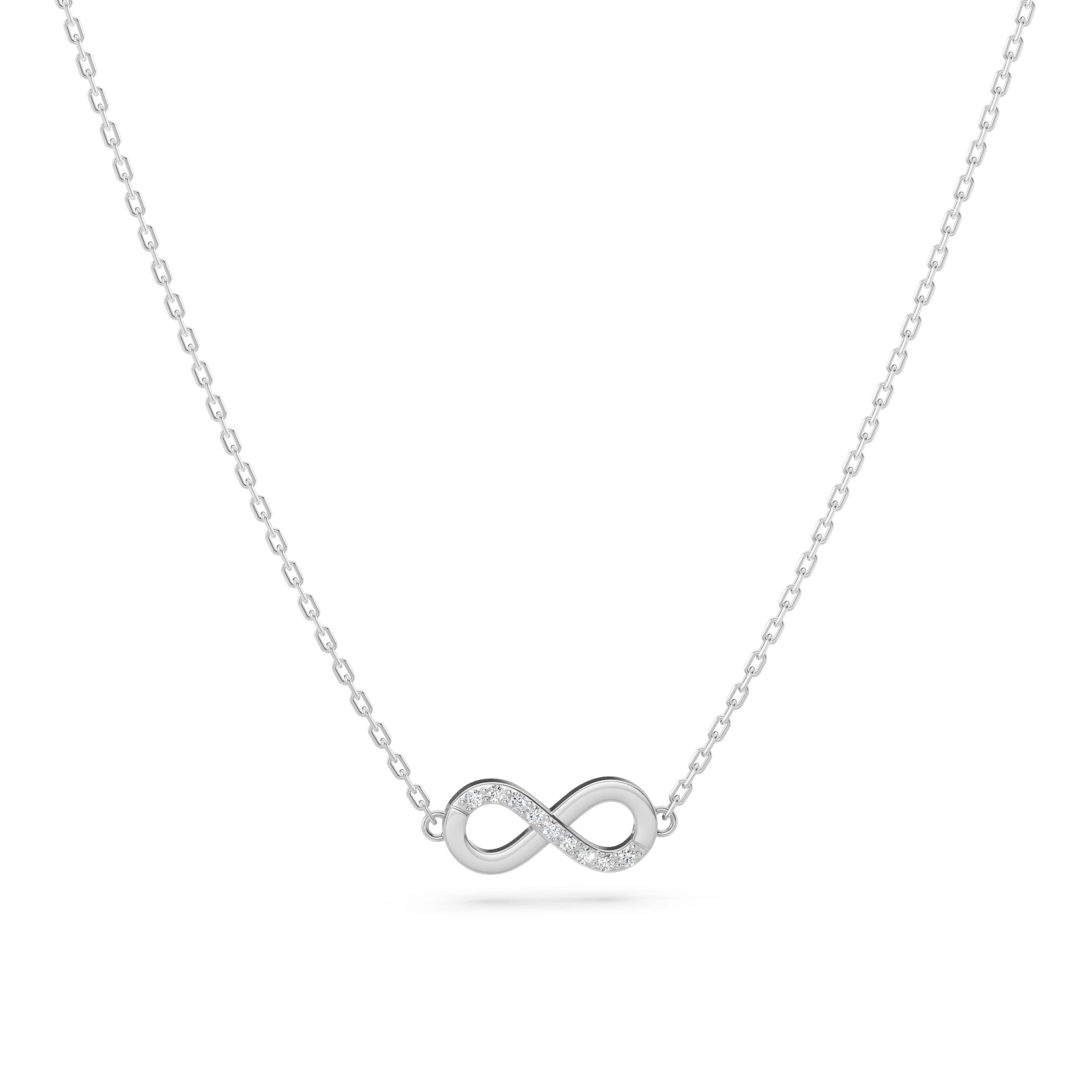 Minimalism Necklace (Round), 0.05 ct — 104-10072