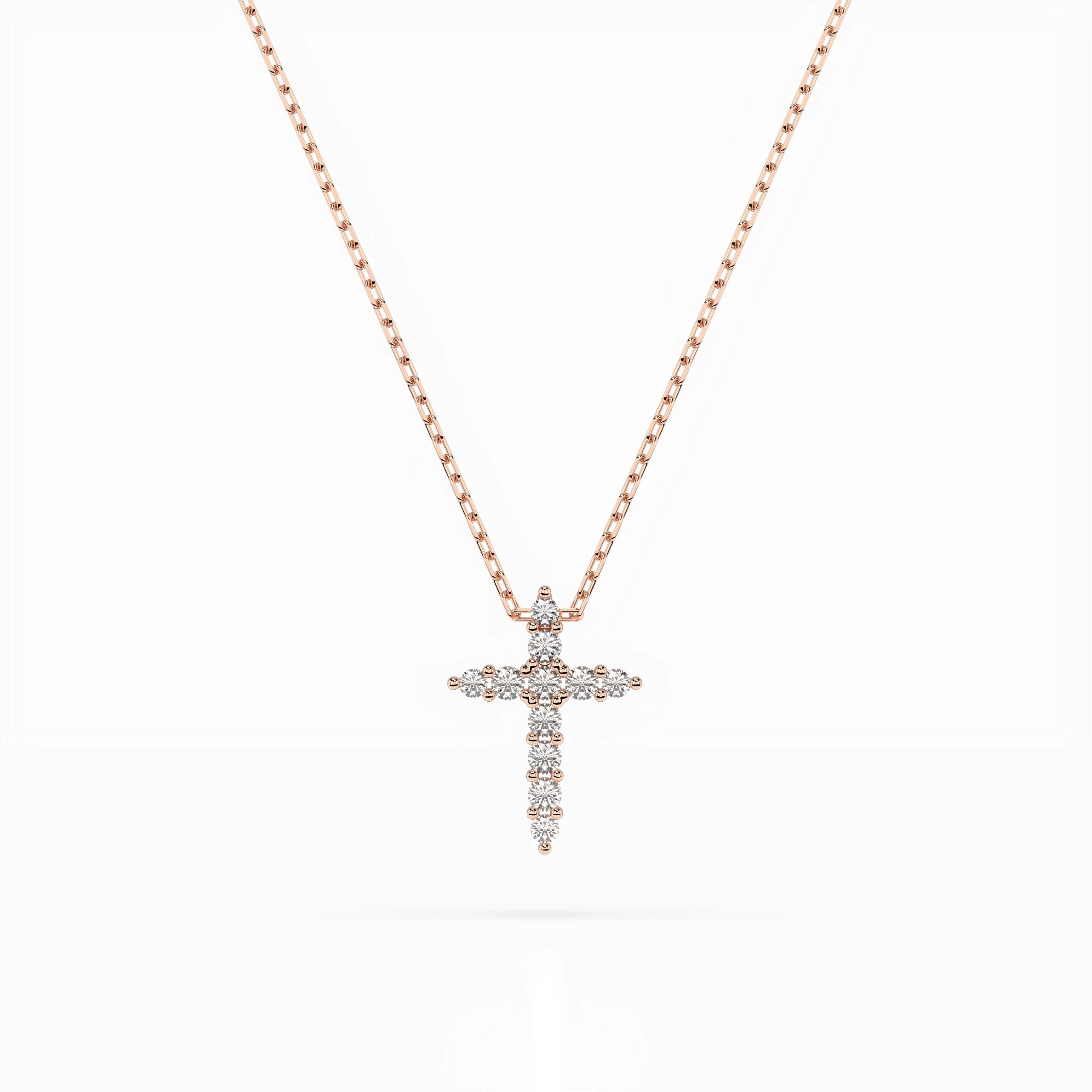 Minimalism Necklace (Round), 0.07 ct — 104-10020