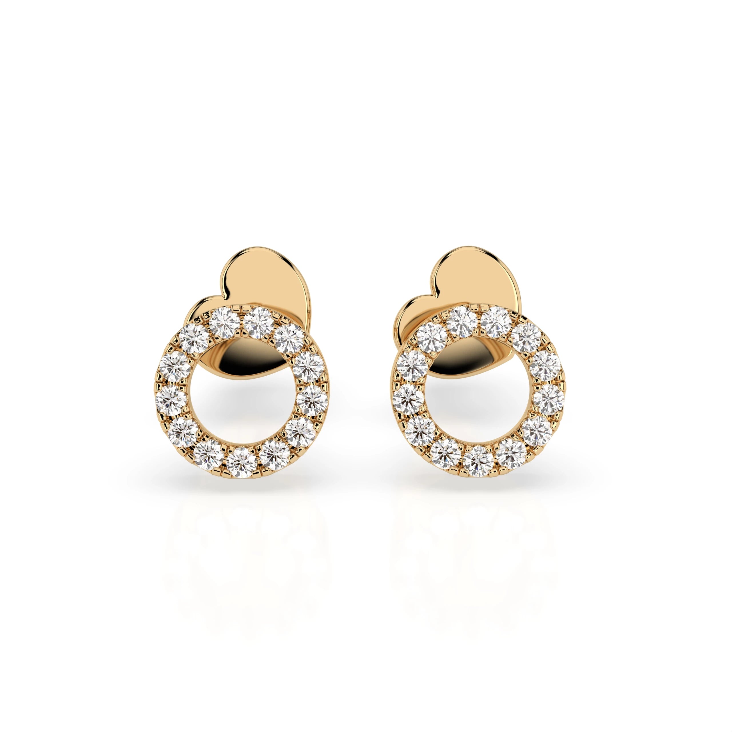 Minimalism Earring (Round), 0.16 ct — 102-10055