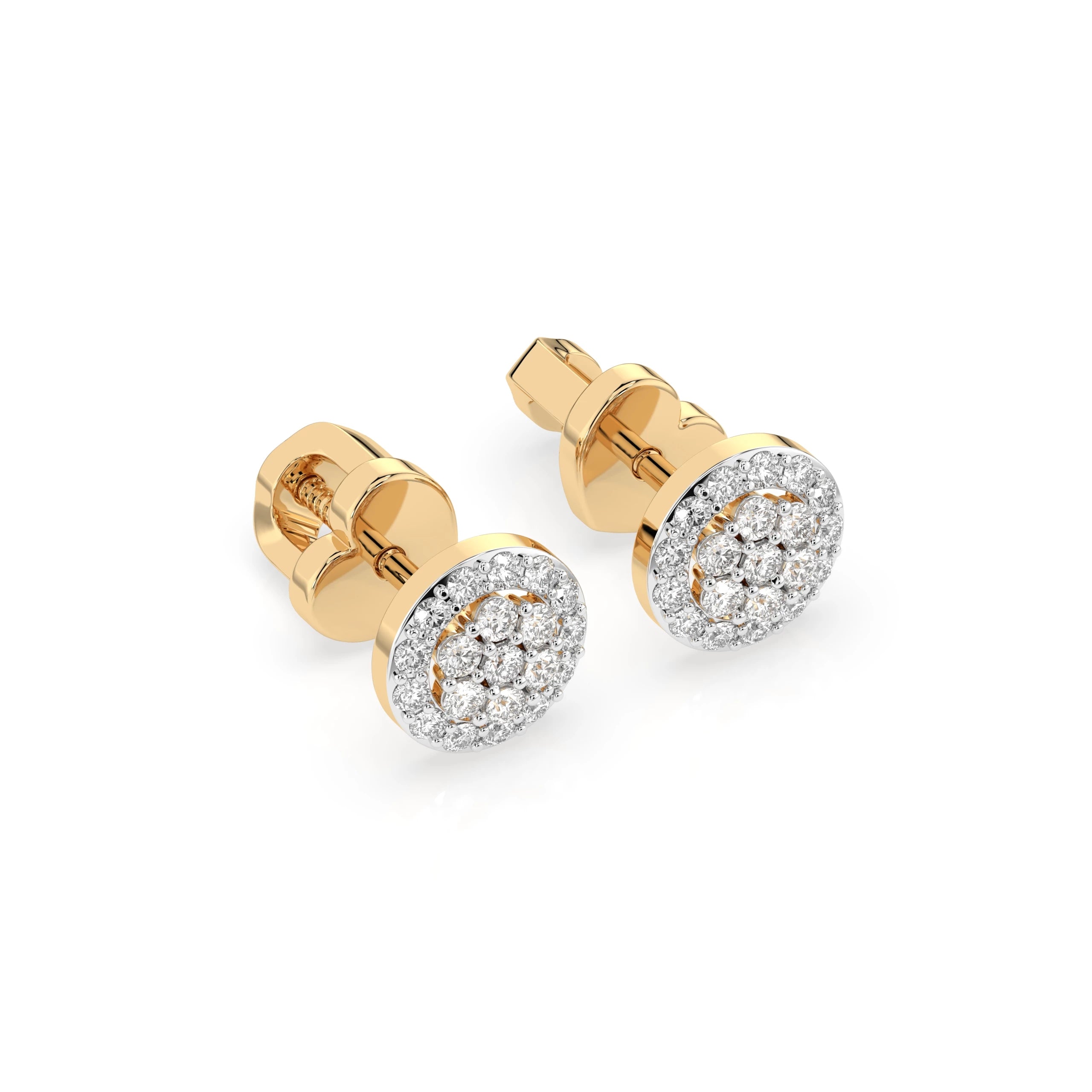 Illusion Earring (Round), 0.16 ct — 102-10072