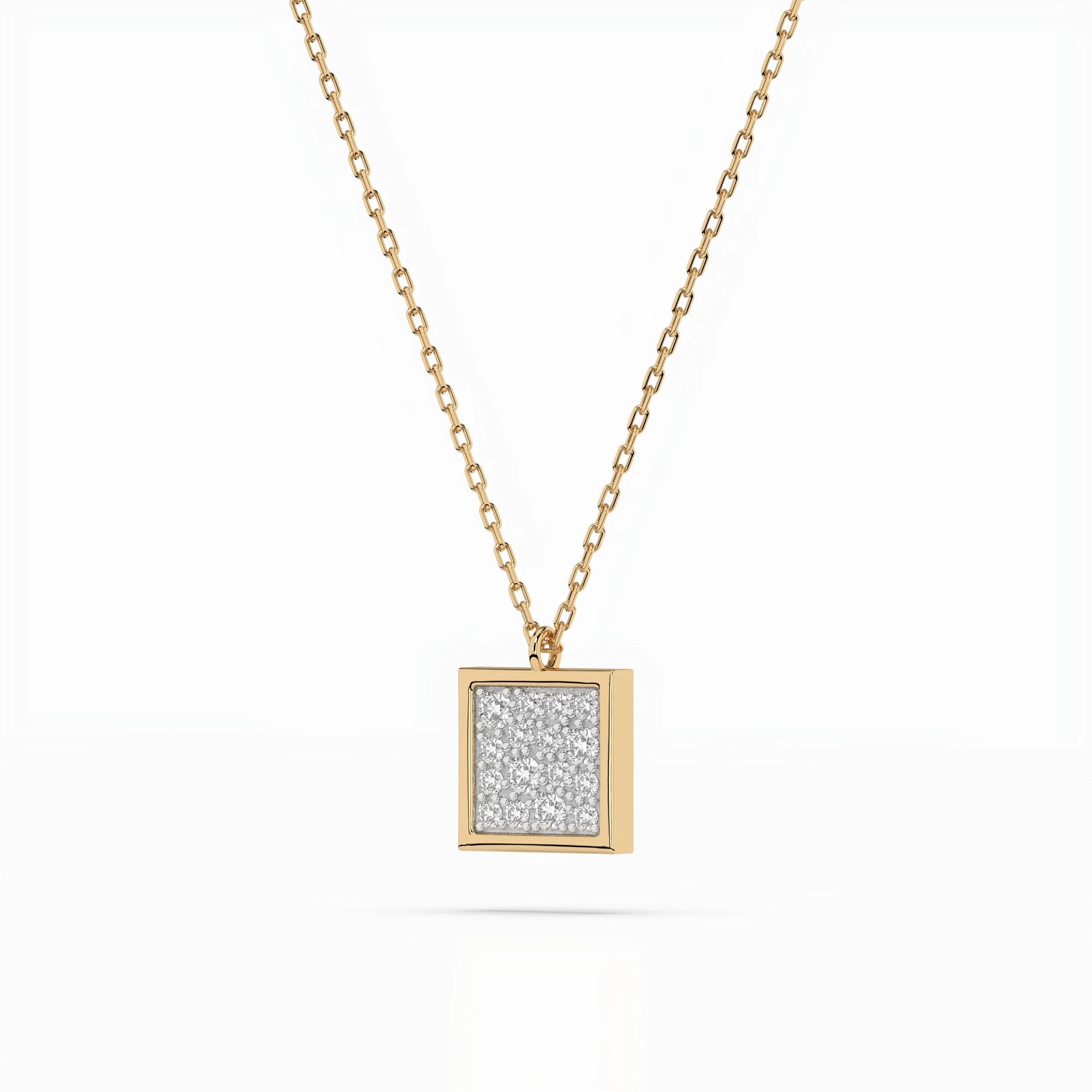 Illusion Necklace (Round), 0.07 ct — 104-10036