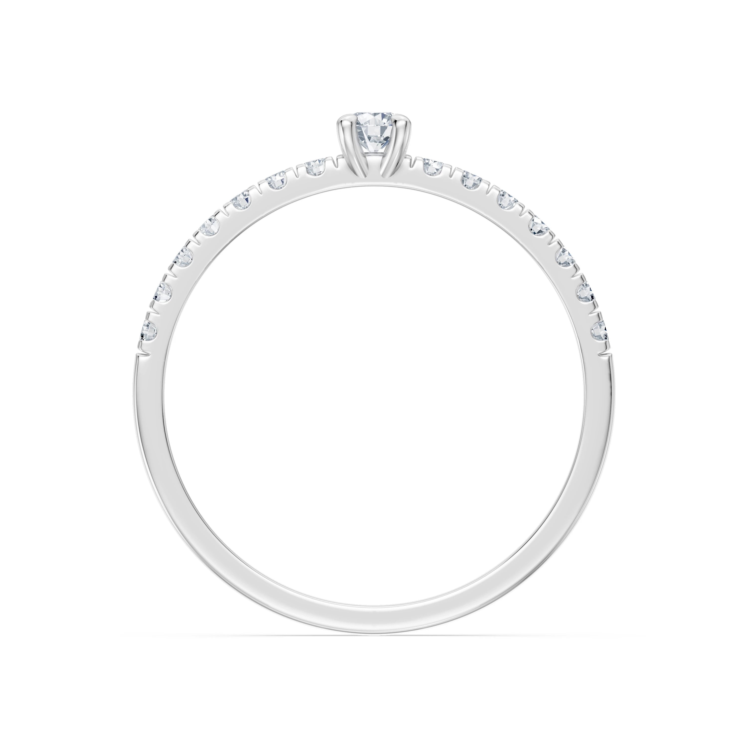 Solitaire Eternity Ring, 0.09 ct — 101-10126/1(2.8)