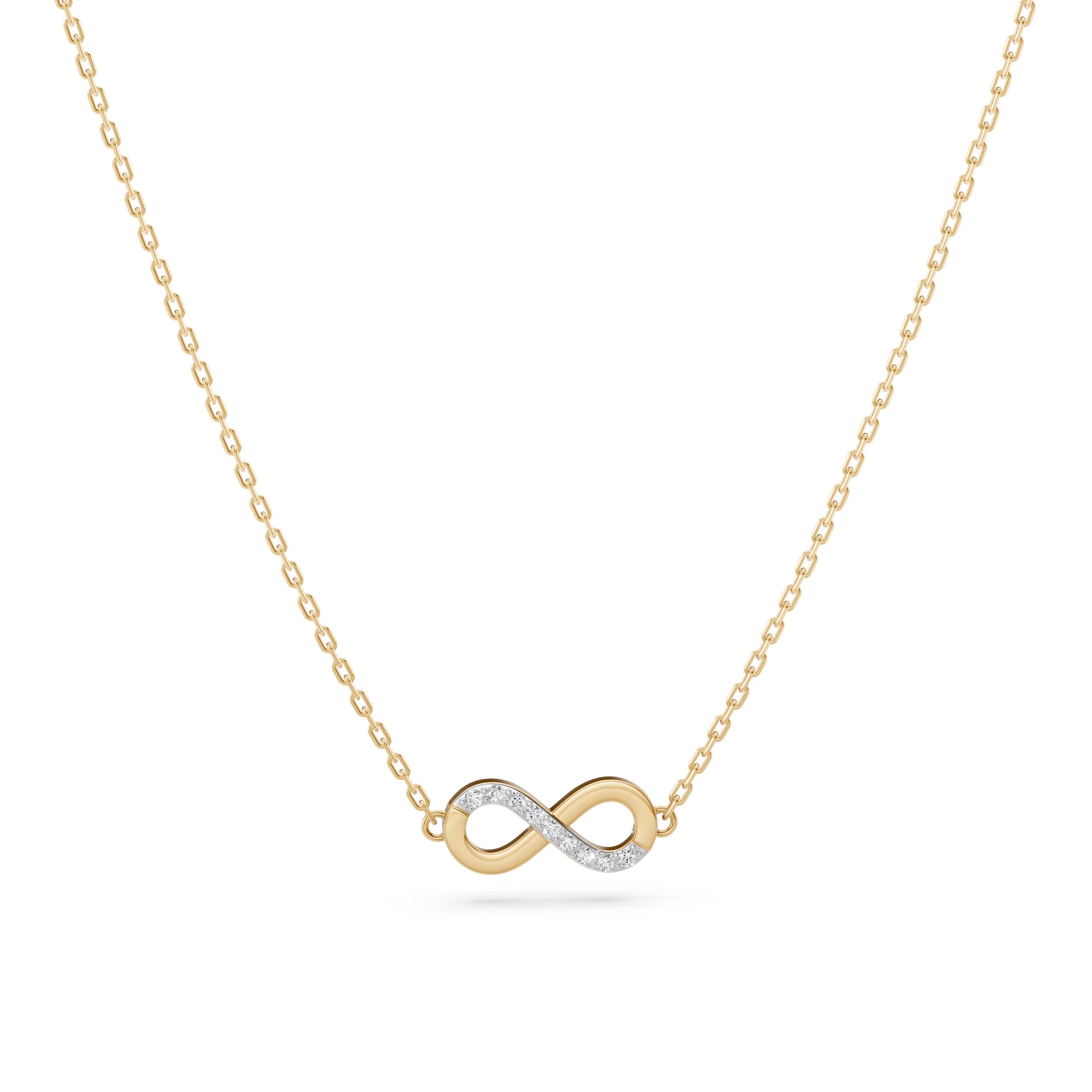 Minimalism Necklace (Round), 0.05 ct — 104-10072