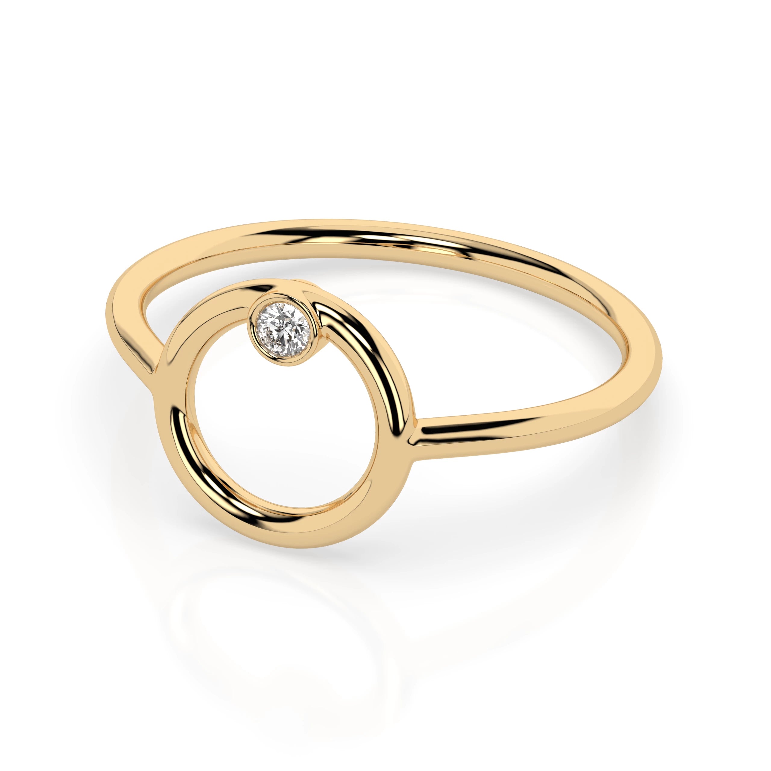 Minimalism Ring (Round), 0.03 ct — 101-10170