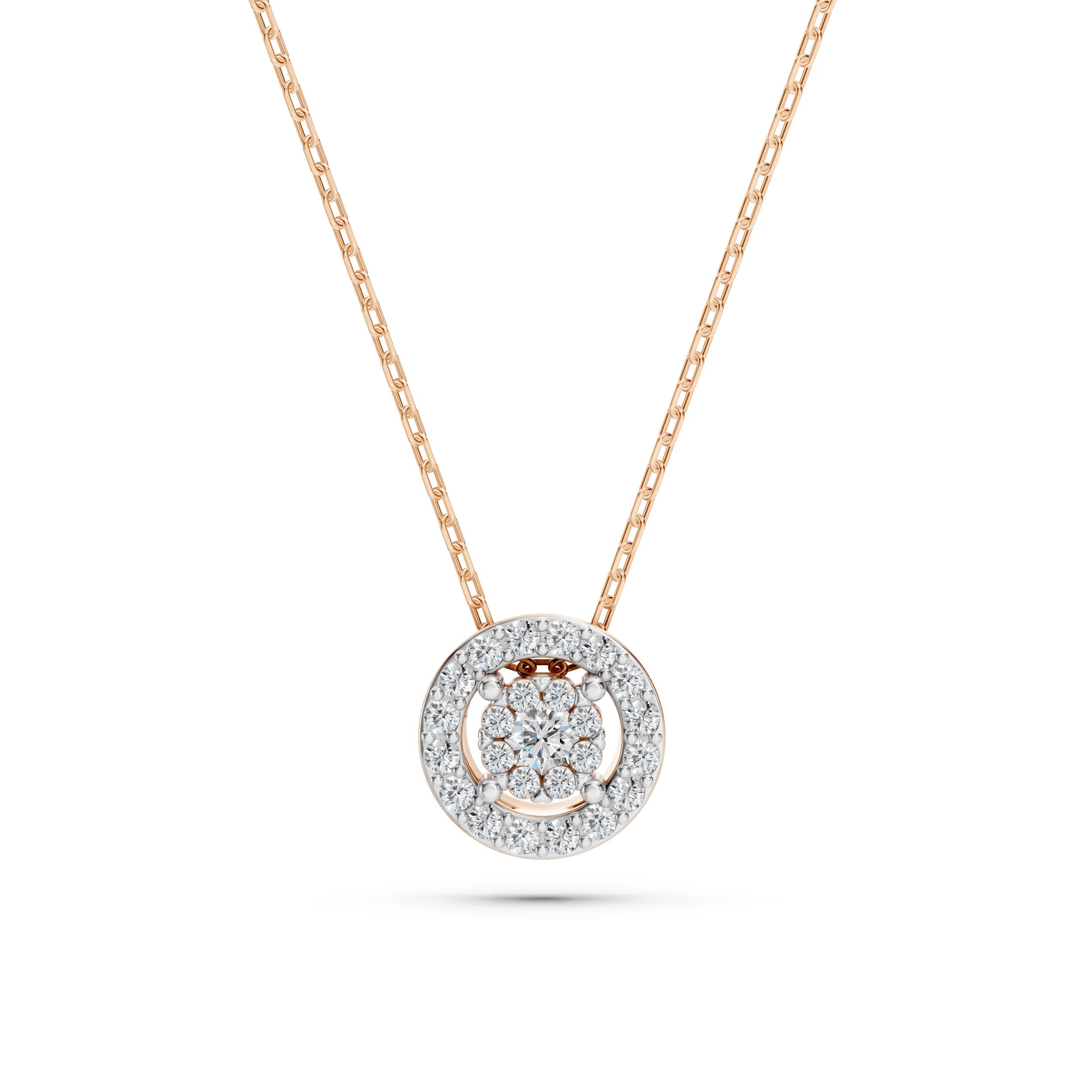 Illusion Necklace (Round), 0.03 ct — 104-10002(2.0)