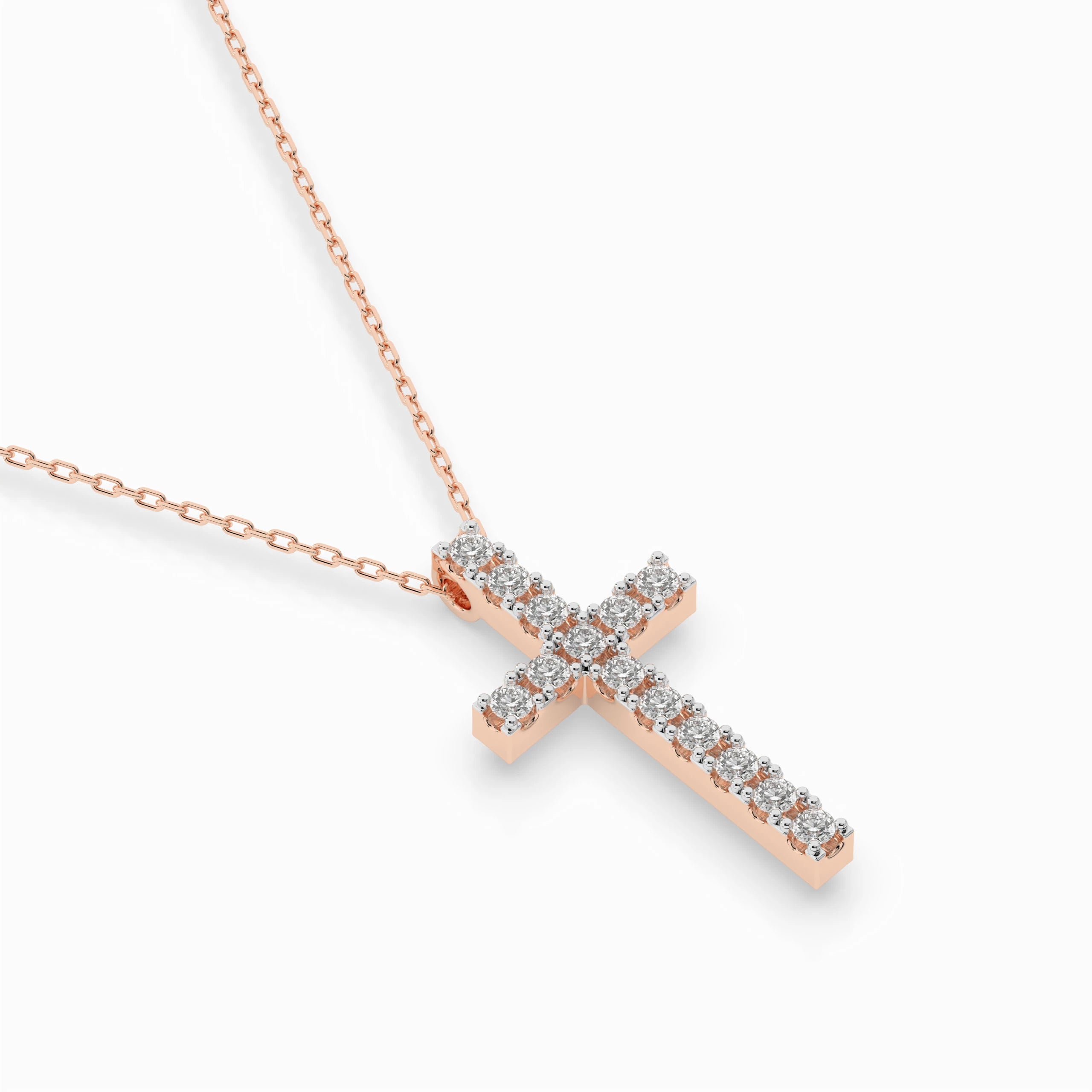 Minimalism Necklace (Round), 0.2 ct — 104-10025