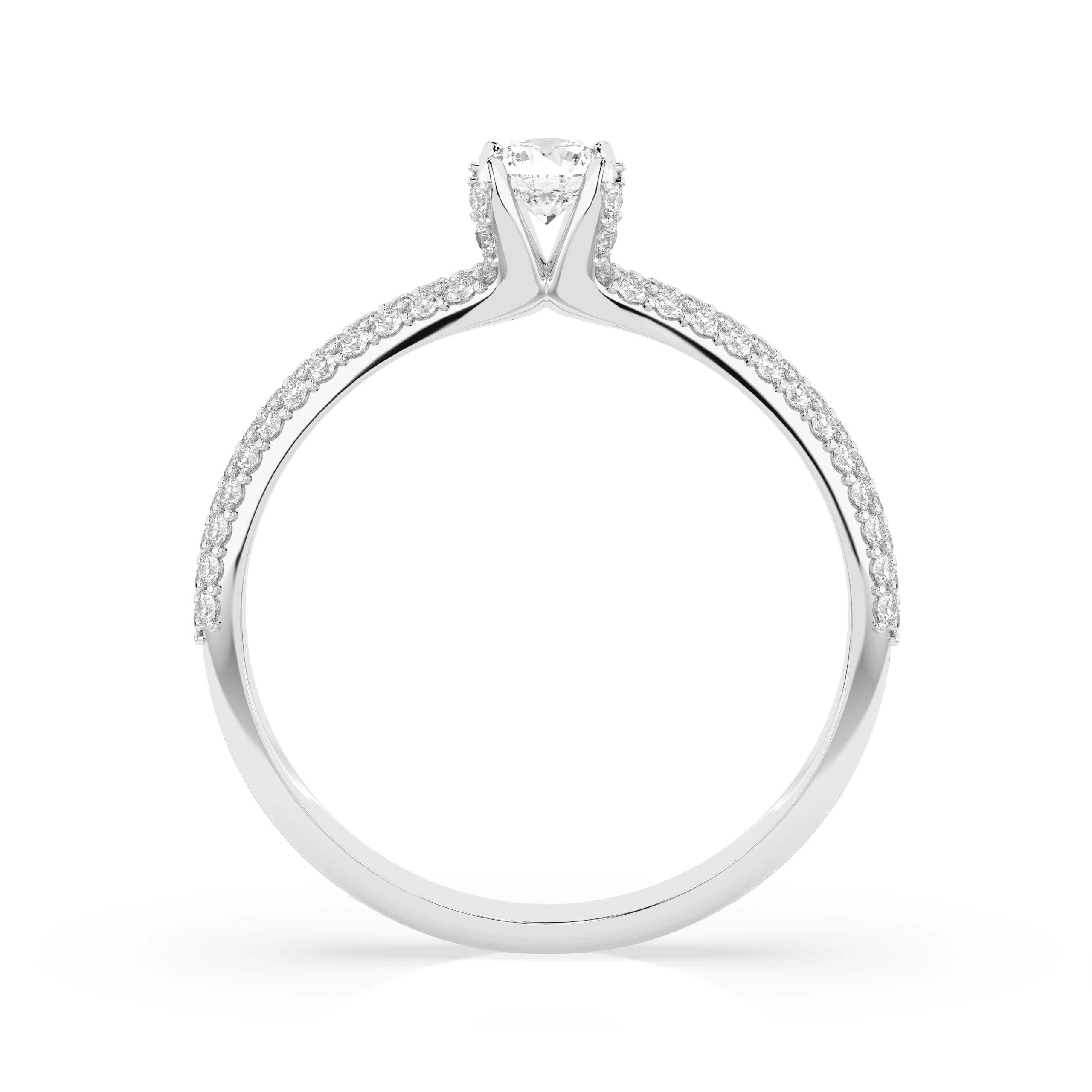 Solitaire Eternity Ring (Round), 0.17 ct — 101-10023