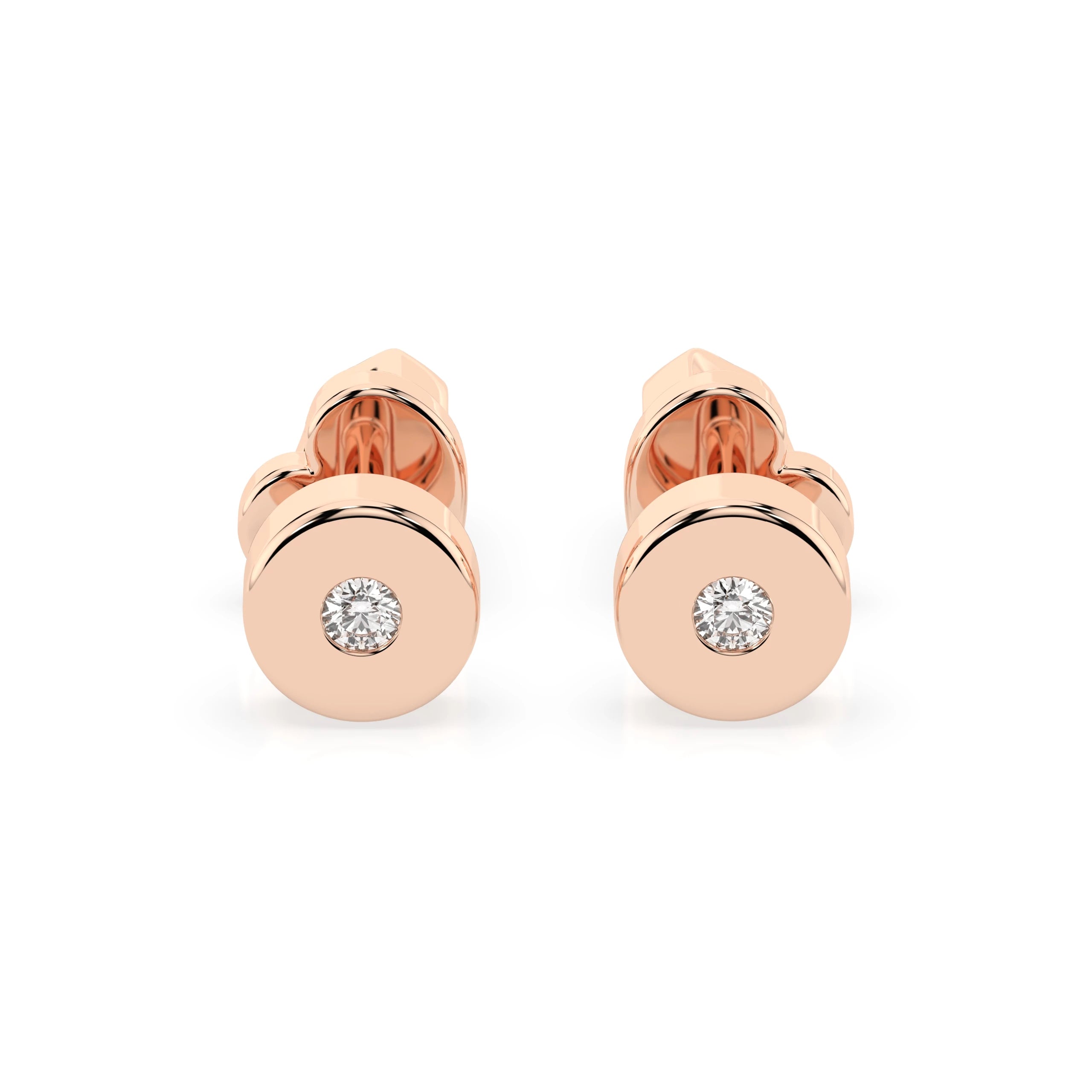 Solitaire Butterfly Earring (Round), 0.04 ct — 102-10050