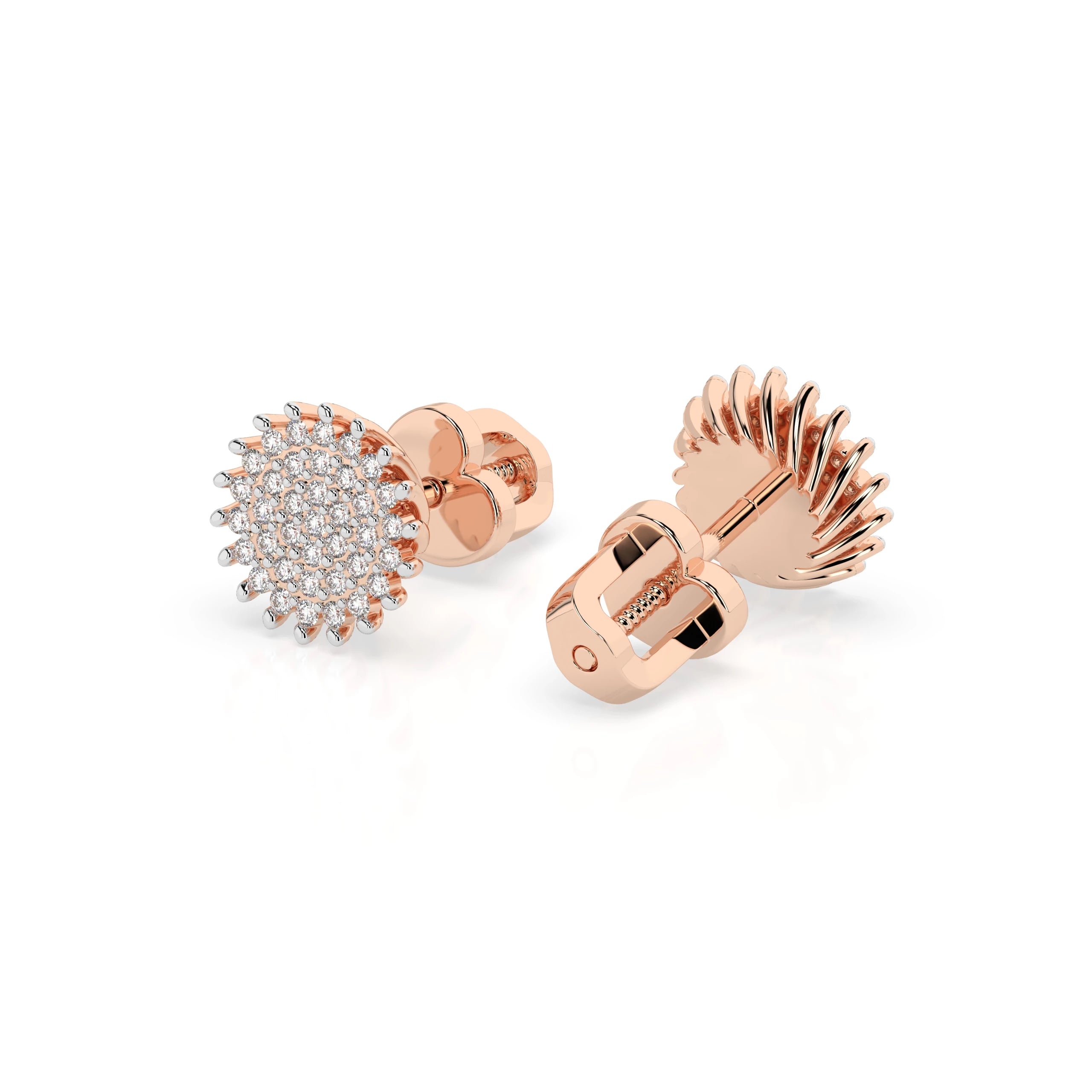 Illusion Earring (Round), 0.3 ct — 102-10171