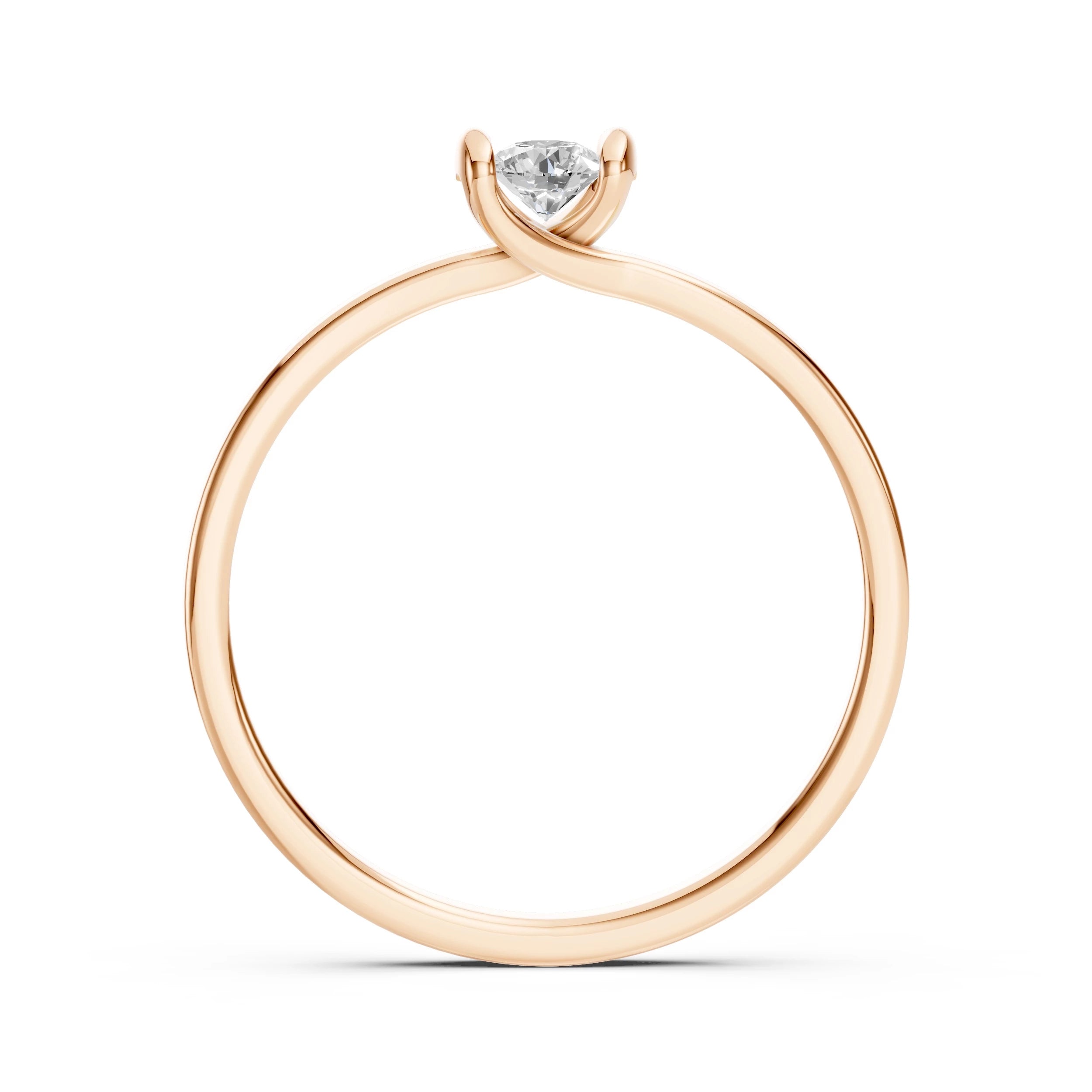 Solitaire Ring (Round), 0.15 ct — 101-10016(3.4)