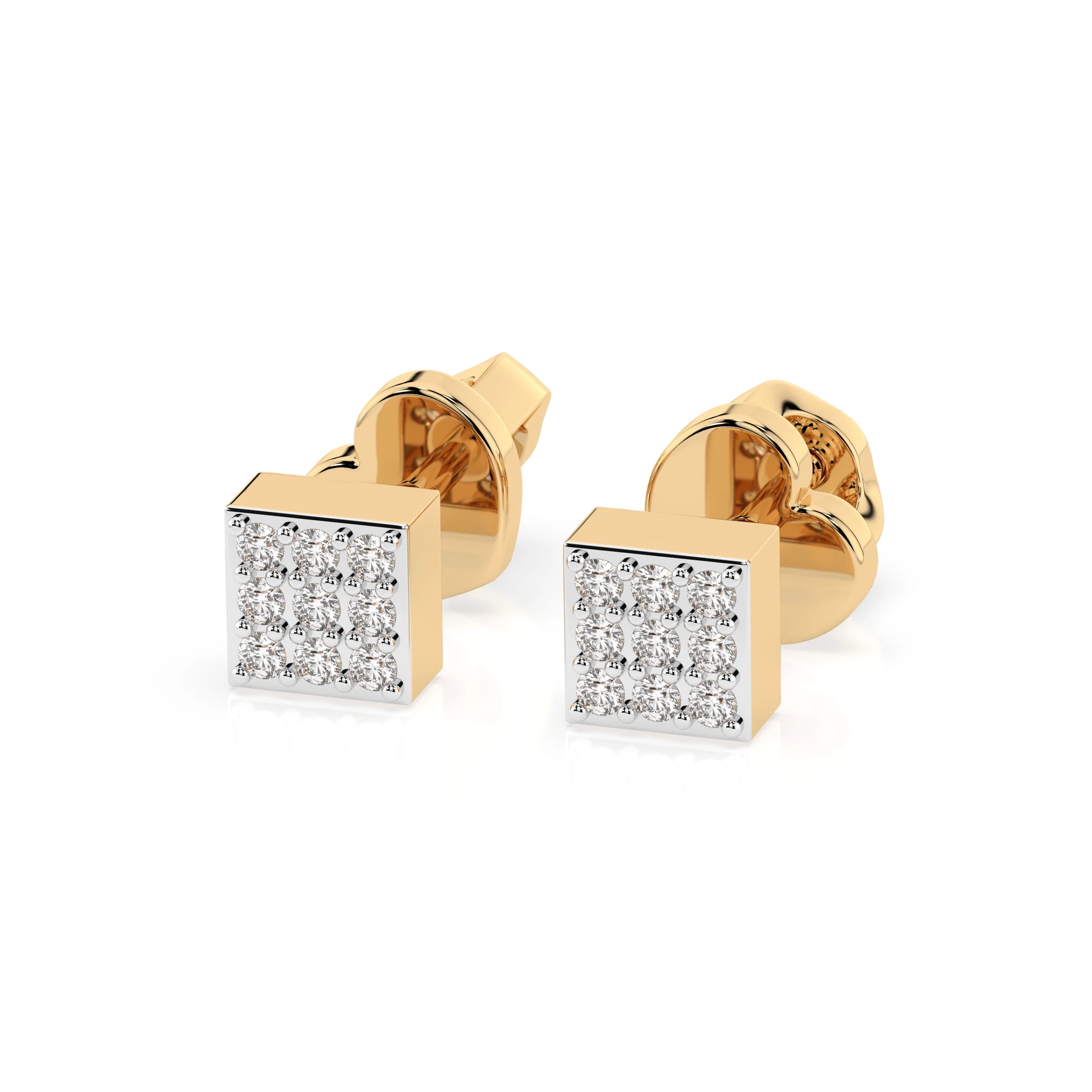 Illusion Earring (Round), 0.11 ct — 102-10063