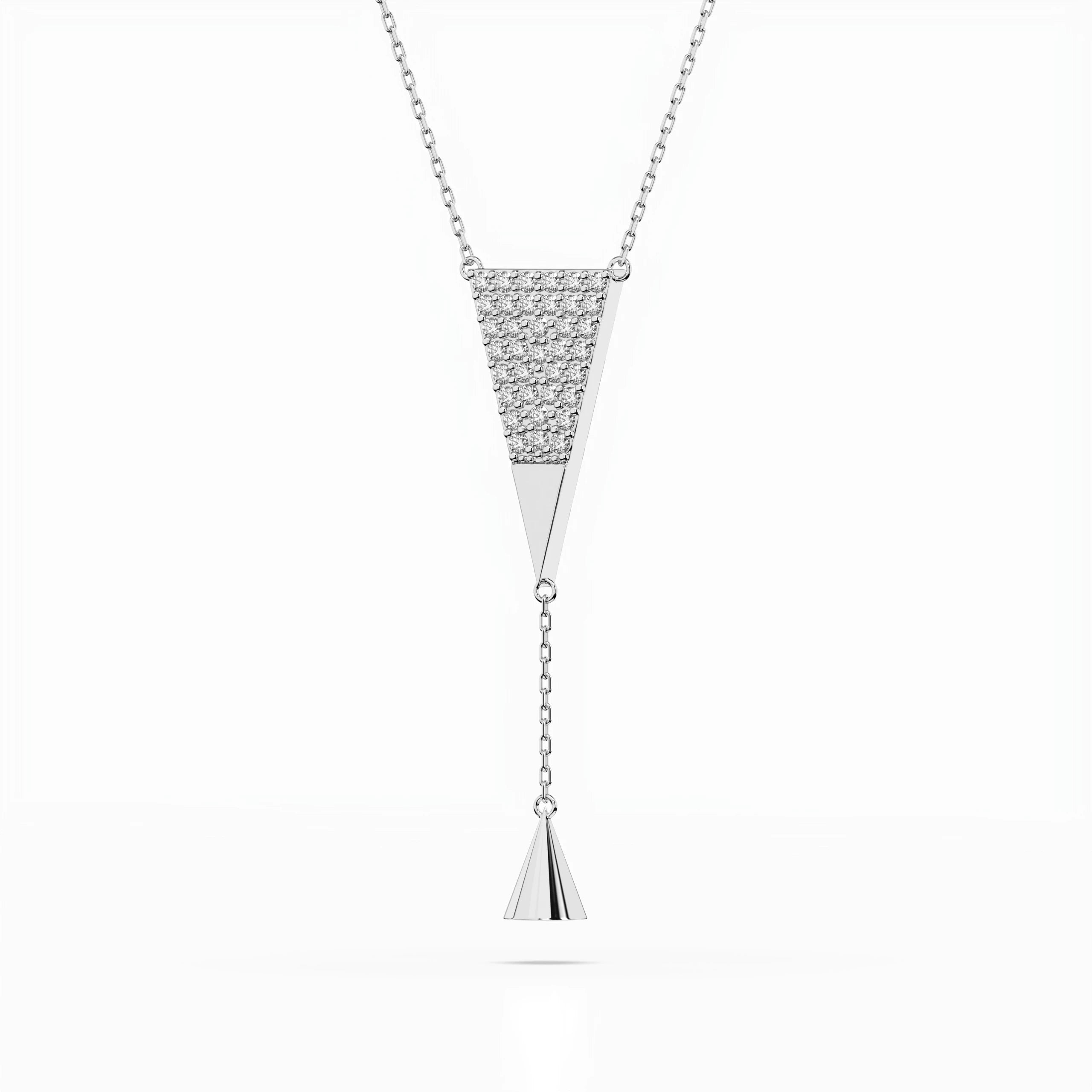 Minimalism Necklace (Round), 0.22 ct — 104-10018