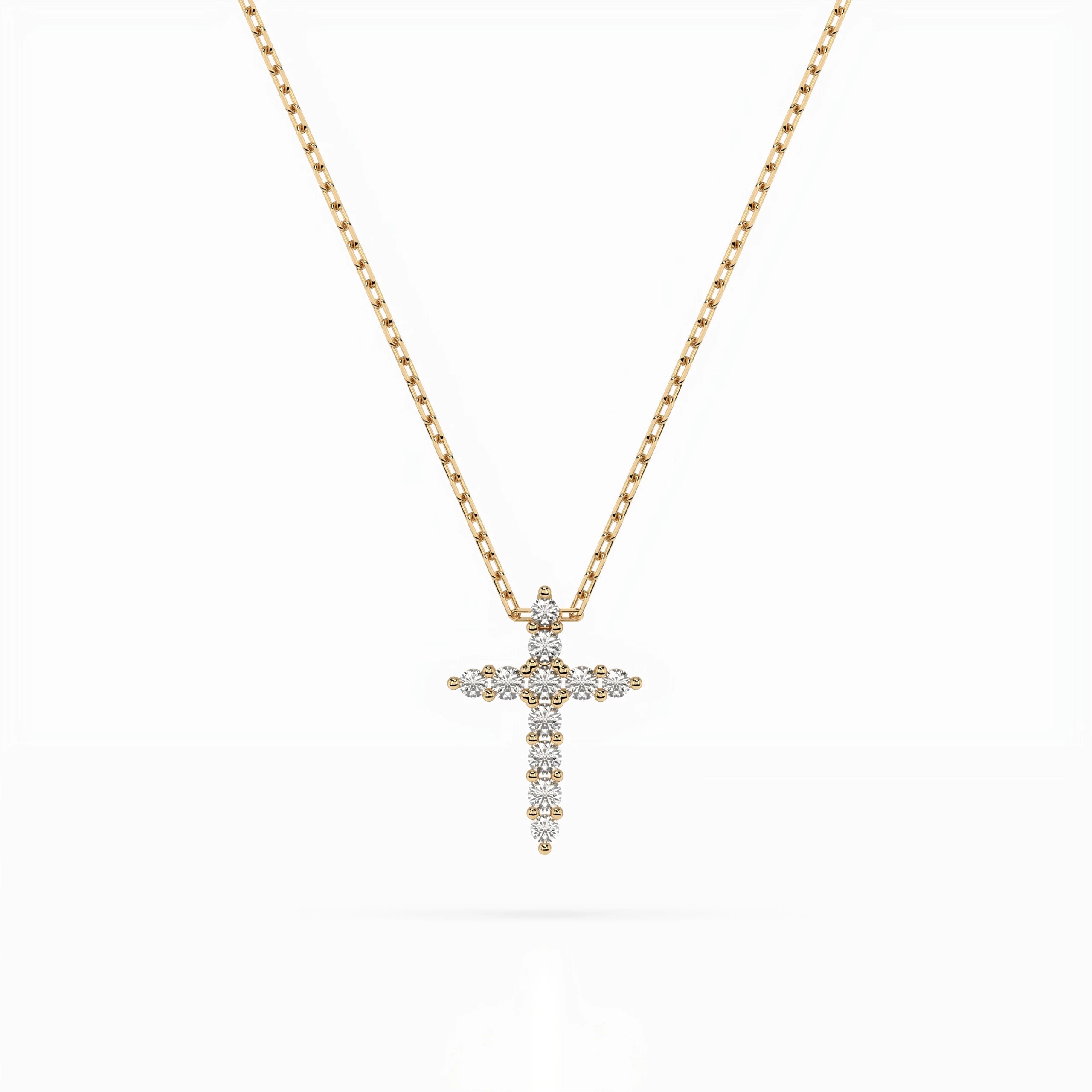 Minimalism Necklace (Round), 0.07 ct — 104-10020