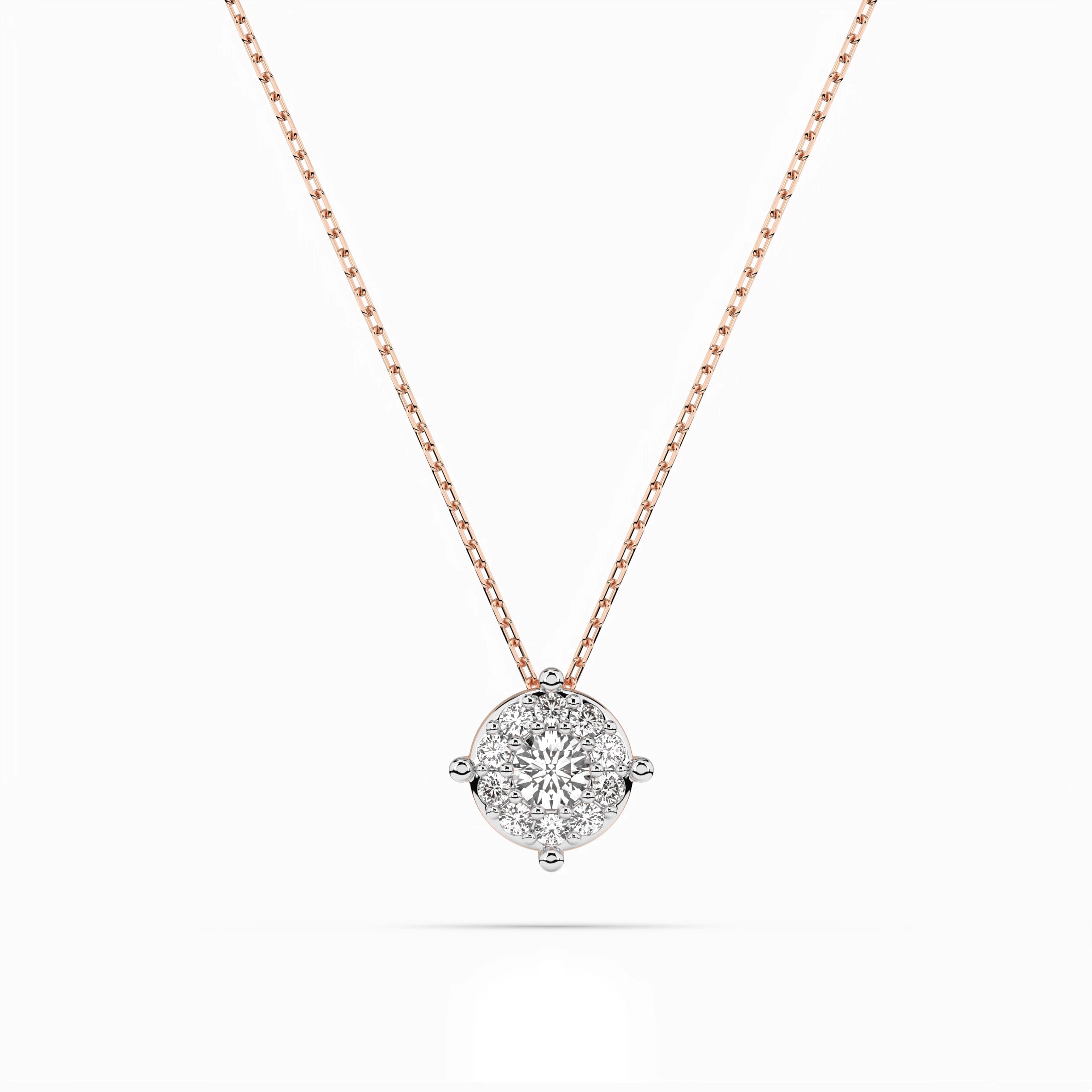 Solitaire Eternity Necklace (Round), 0.06 ct — 104-10001(2.5)