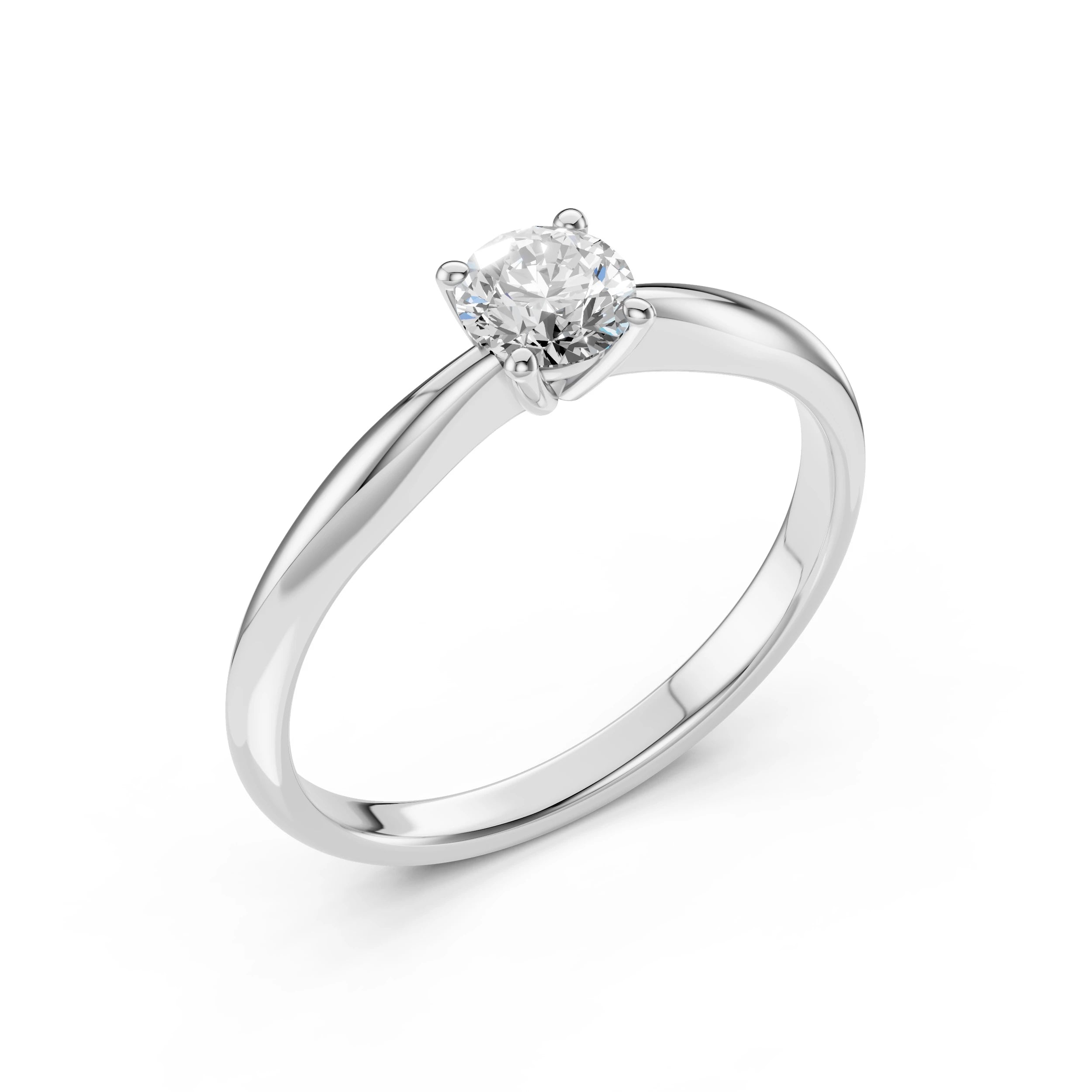 Solitaire Ring (Round), 0.5 ct — 101-10021(5.1)