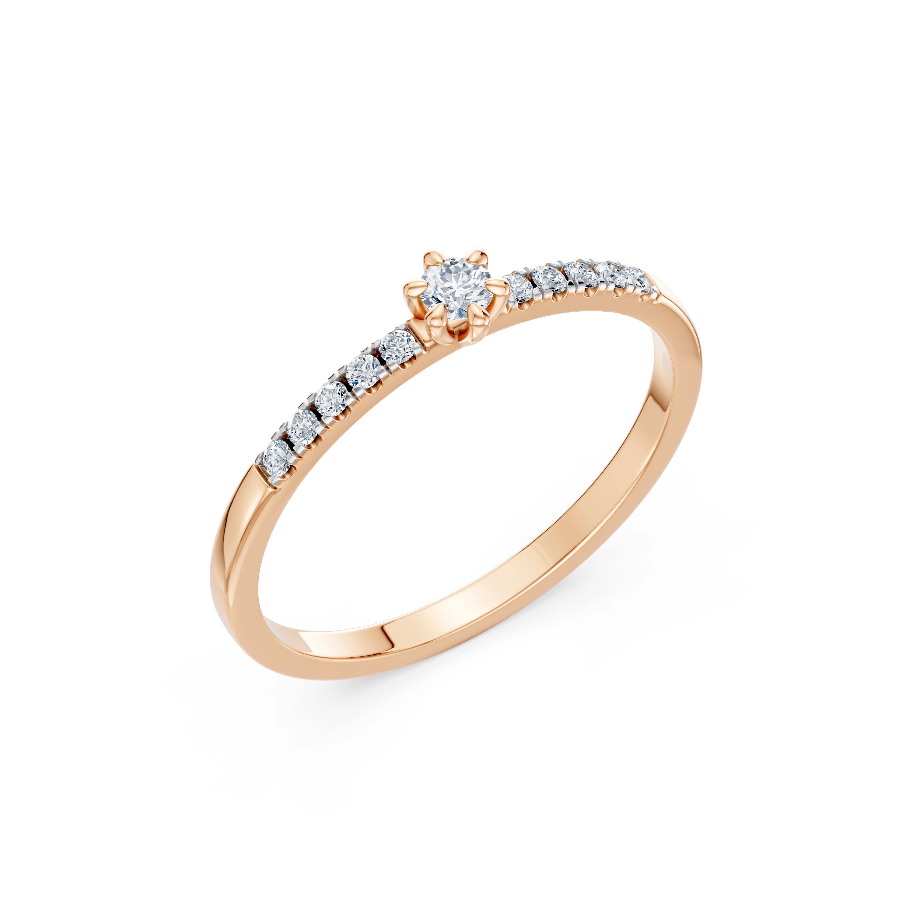 Solitaire Eternity Ring, 0.07 ct — 101-10126/4(2.6)