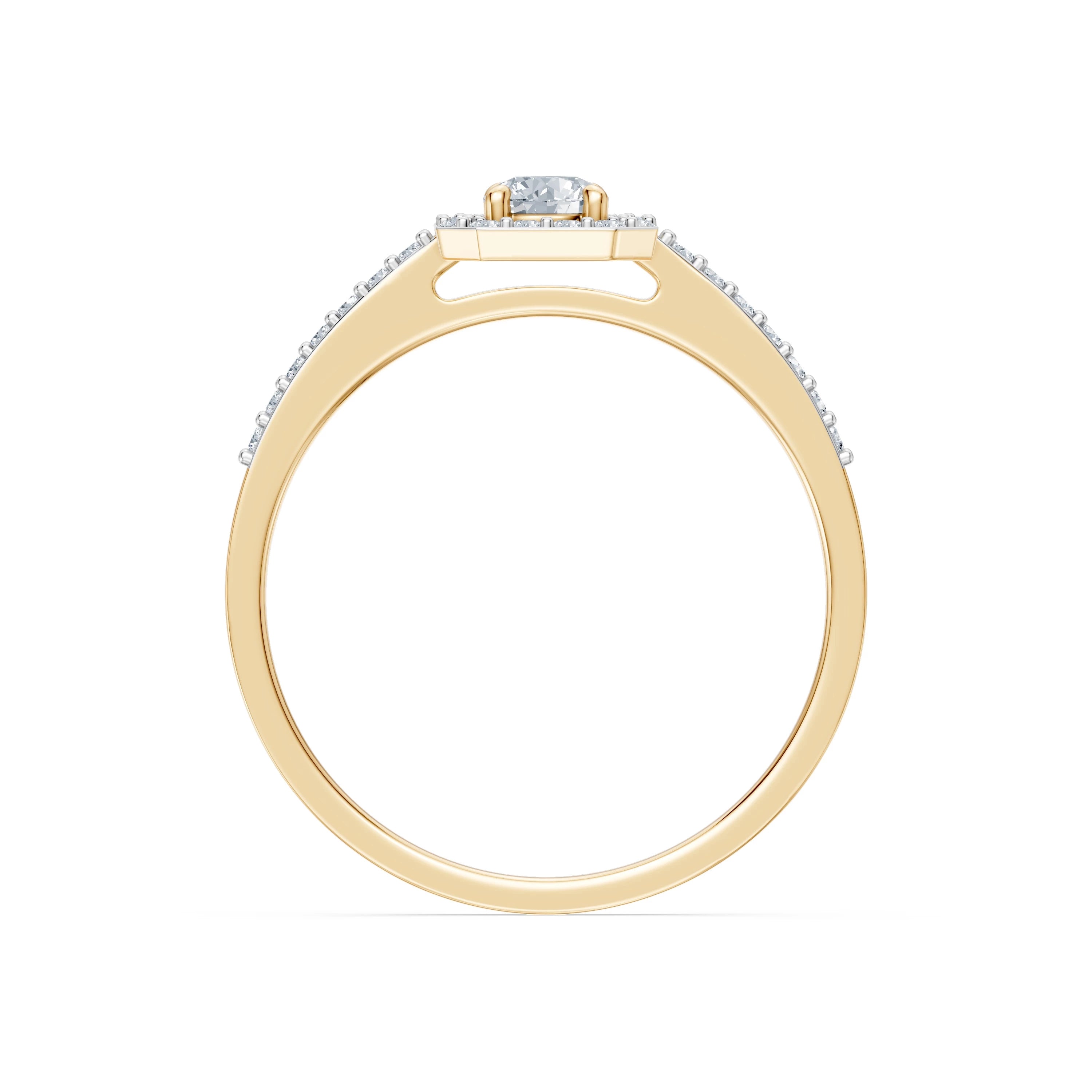Solitaire Eternity Ring, 0.2 ct — 101-10118/2(3.7)