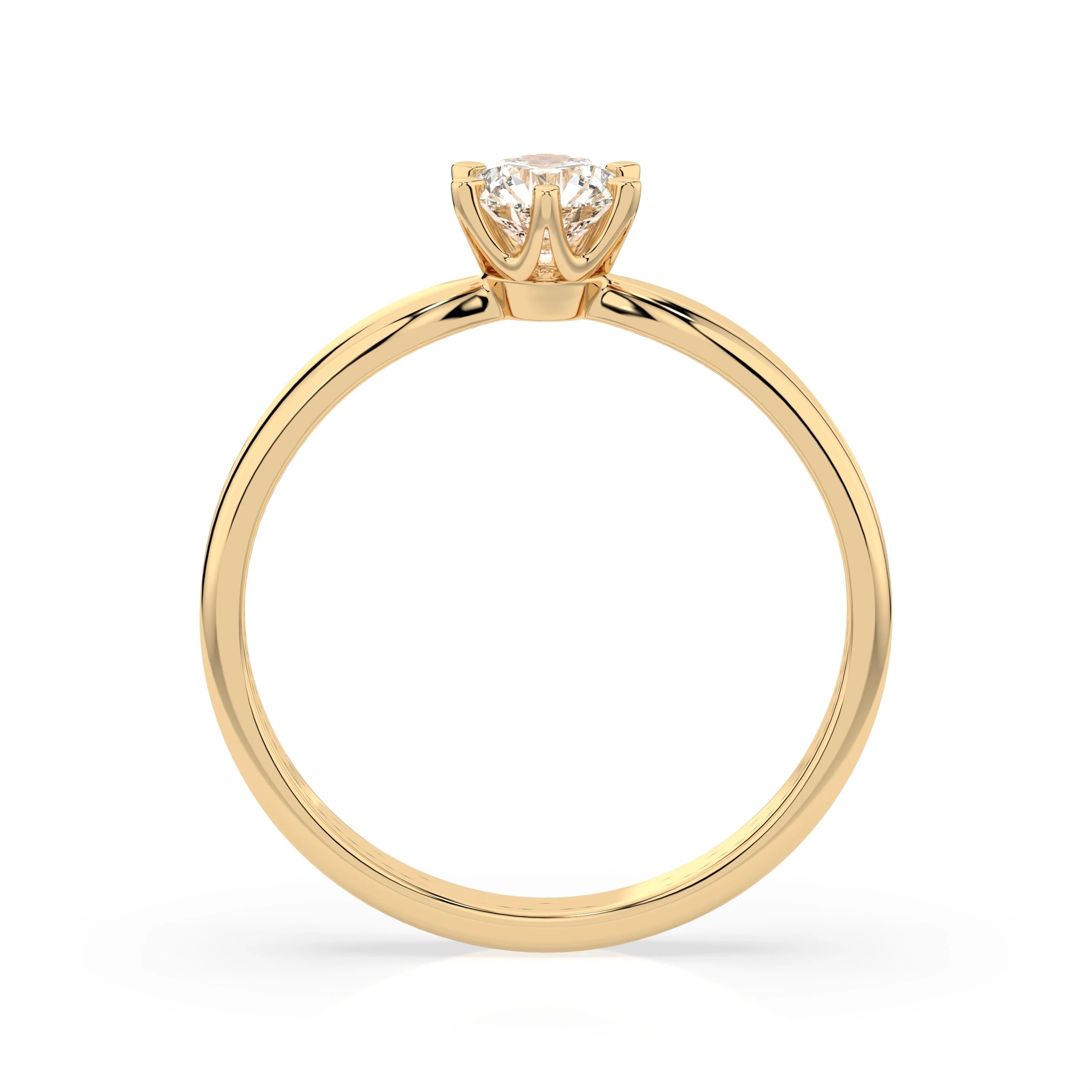 Solitaire Ring (Round), 0.3 ct — 101-10040(4.2)