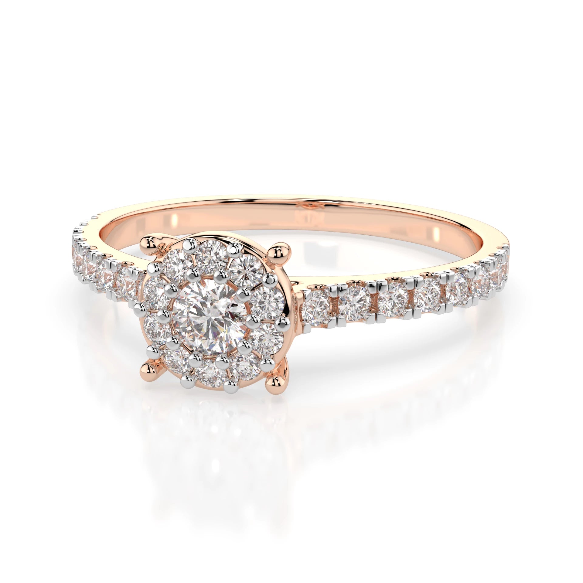 Solitaire Eternity Ring (Round), 0.1 ct — 101-10017(3.0)