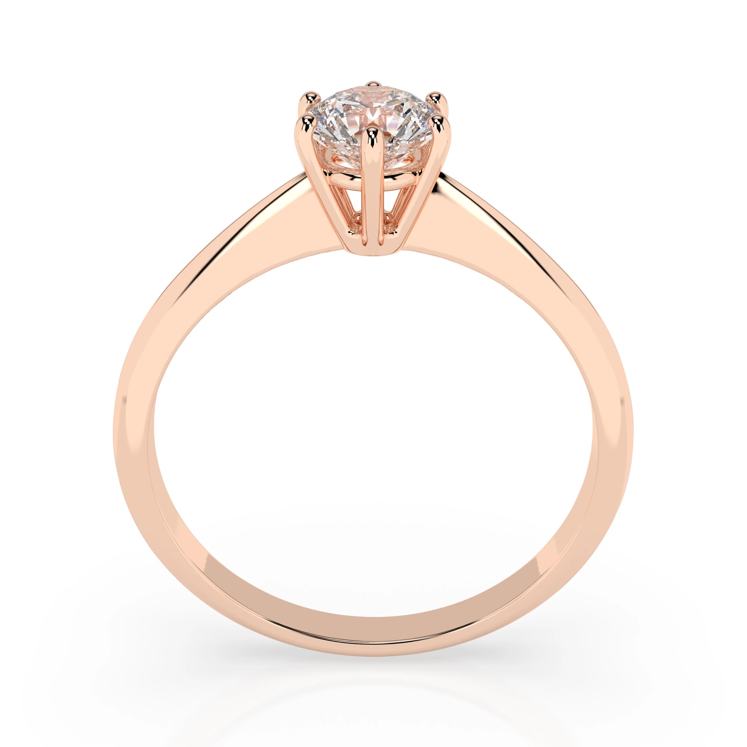 Solitaire Ring (Round), 0.5 ct — 101-10027(5.1)