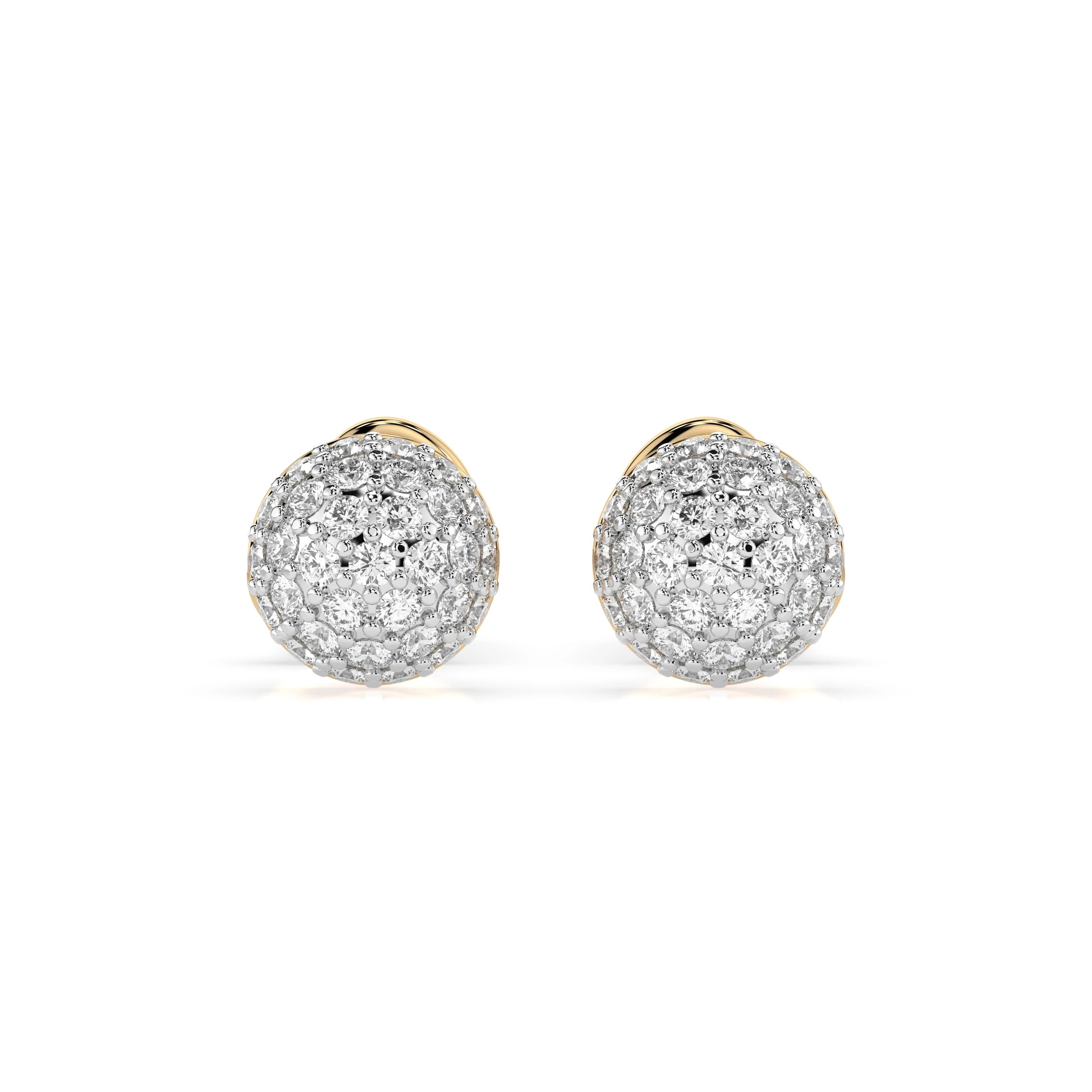 Illusion Earring (Round), 0.32 ct — 102-10090/1