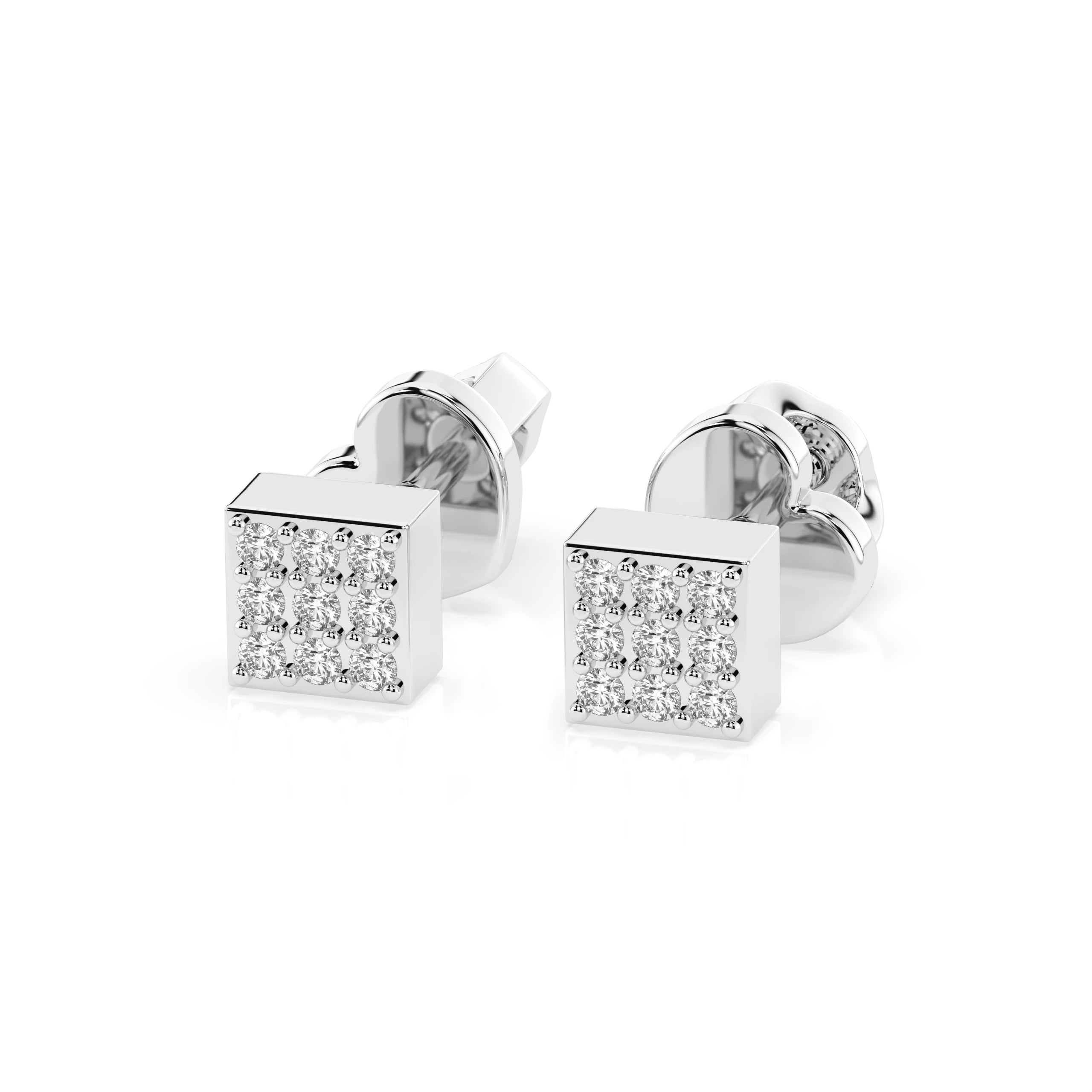 Illusion Earring (Round), 0.11 ct — 102-10063