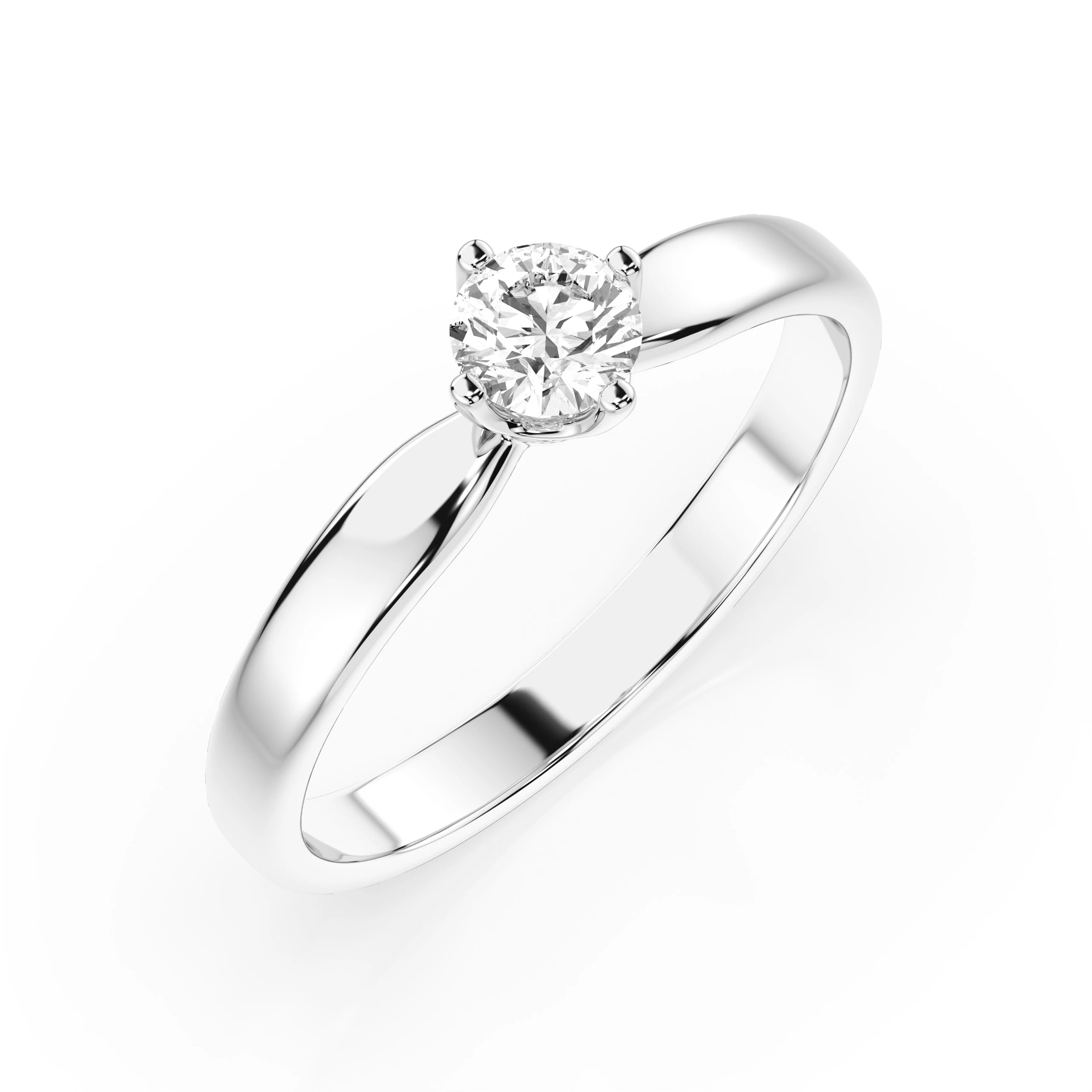 Solitaire Ring (Round), 0.3 ct — 101-10041(4.2)