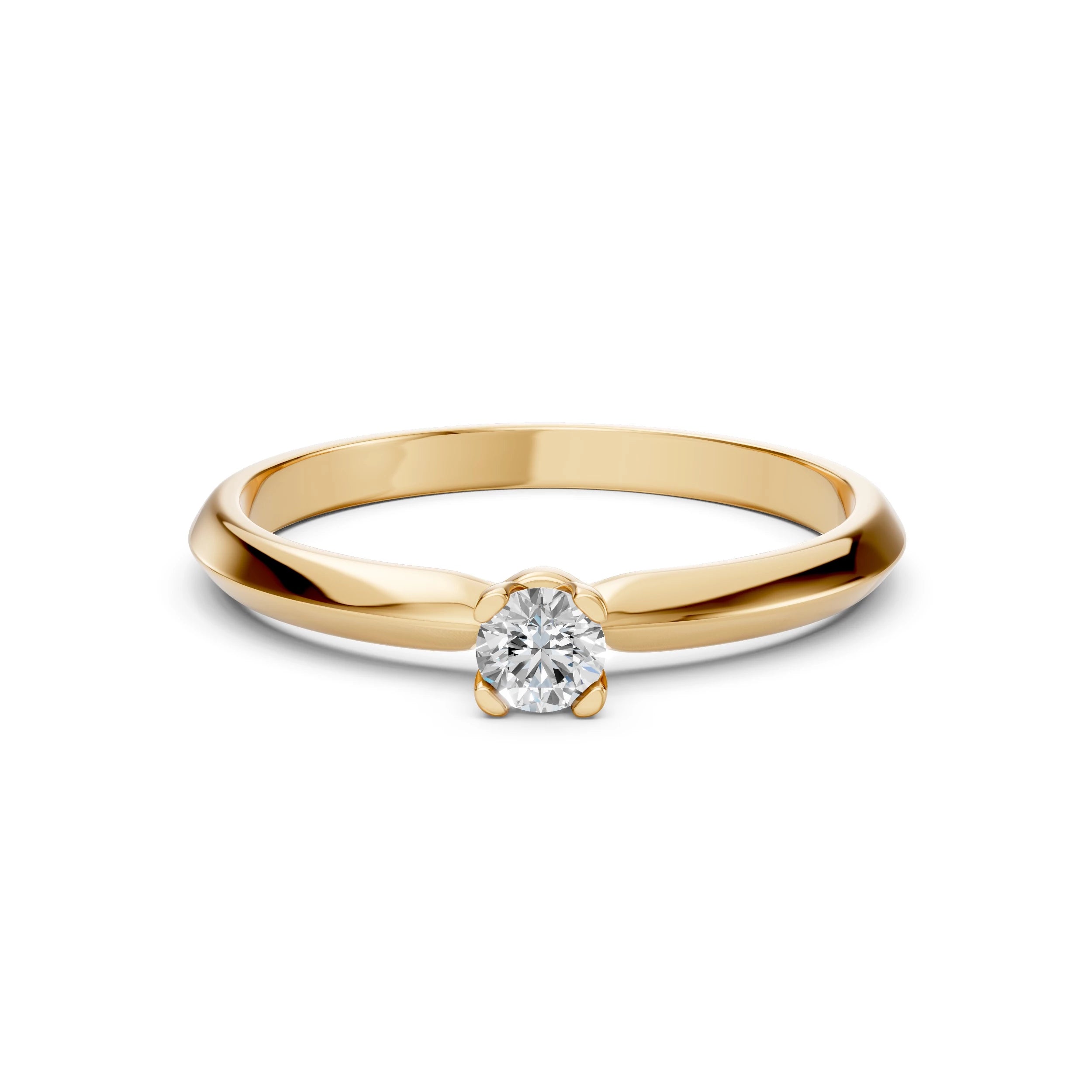 Solitaire Ring (Round), 0.15 ct — 101-10089(3.4)
