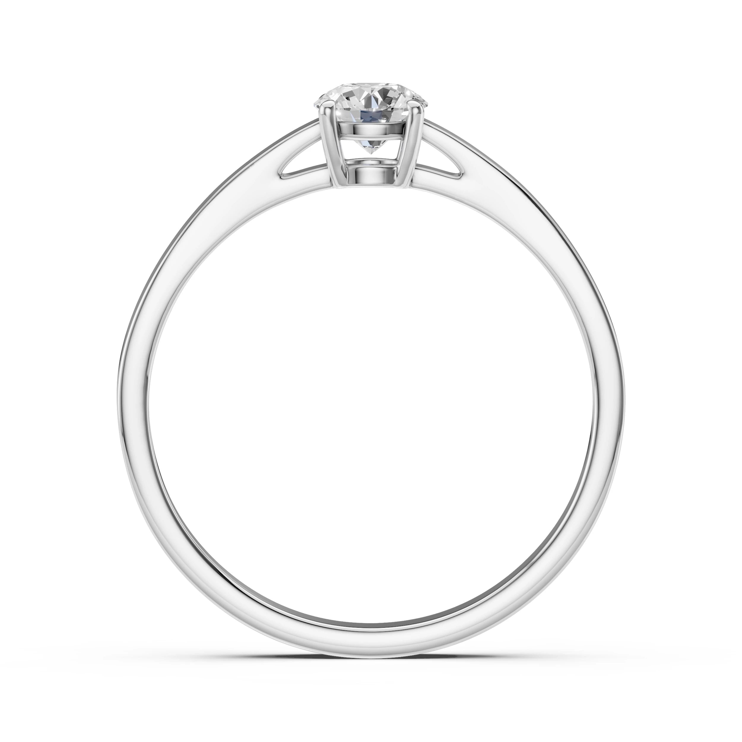 Solitaire Ring (Round), 0.45 ct — 101-10012/1(4.8)