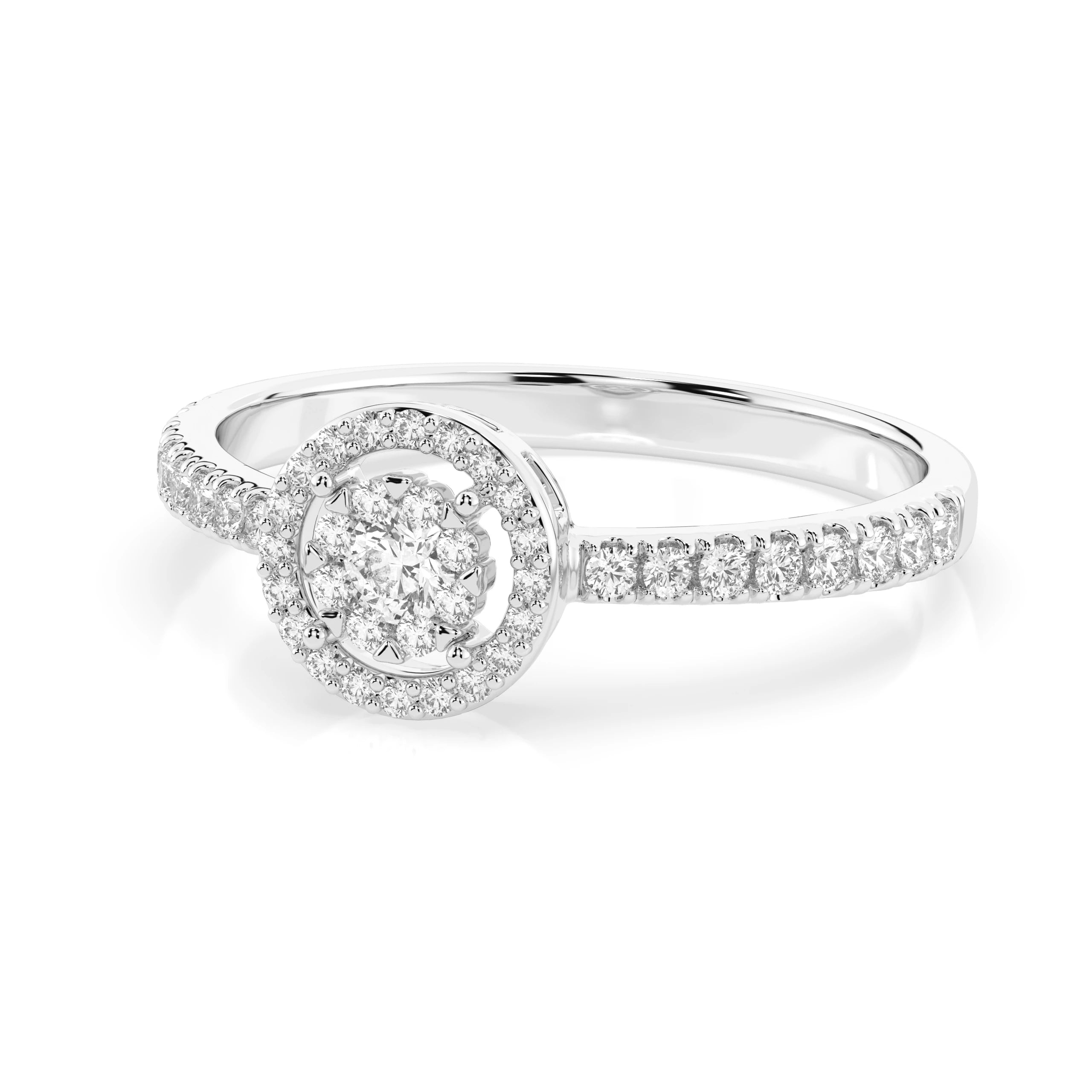 Illusion Ring (Round), 0.1 ct — 101-10018(3.0)