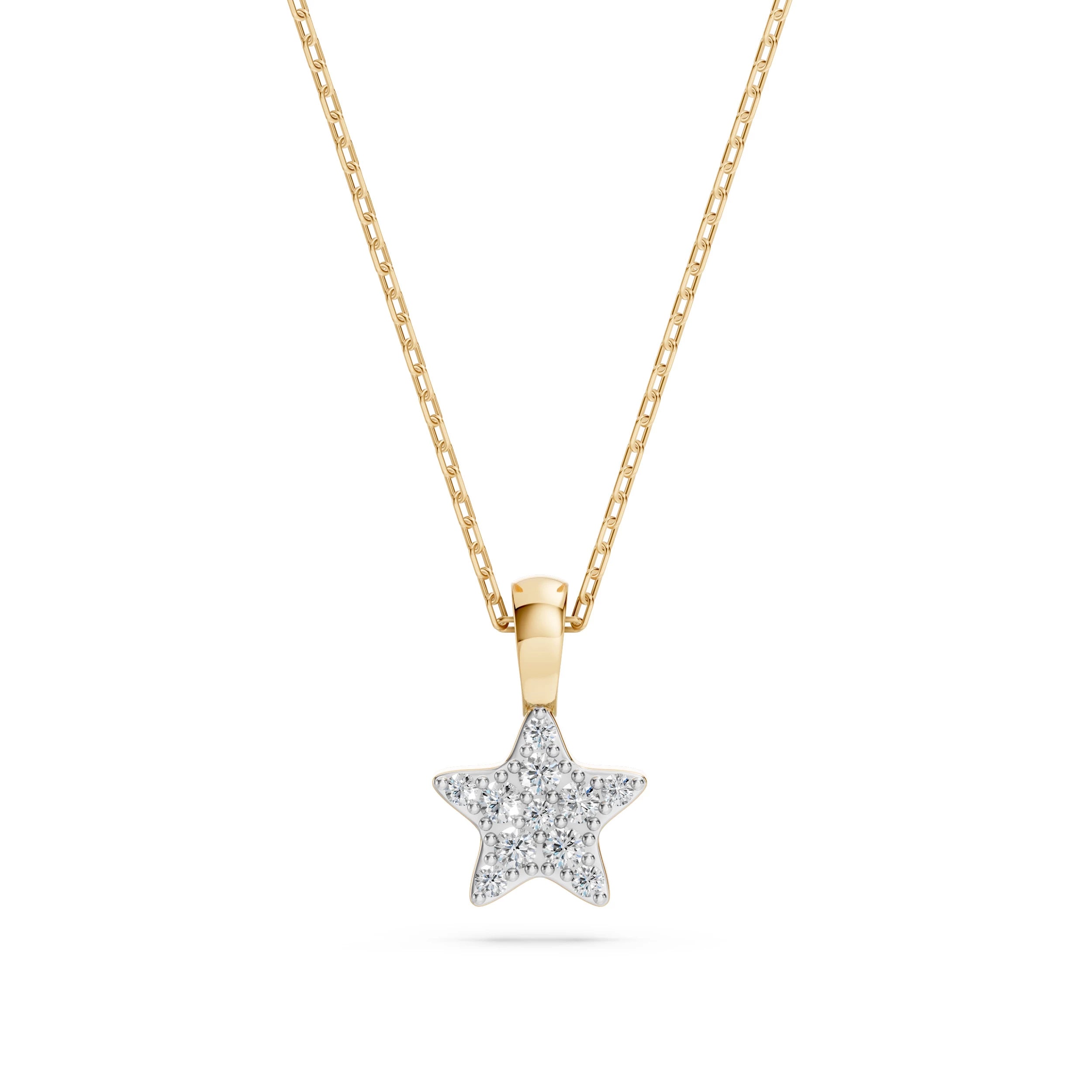 Minimalism Necklace (Round), 0.03 ct — 104-10077