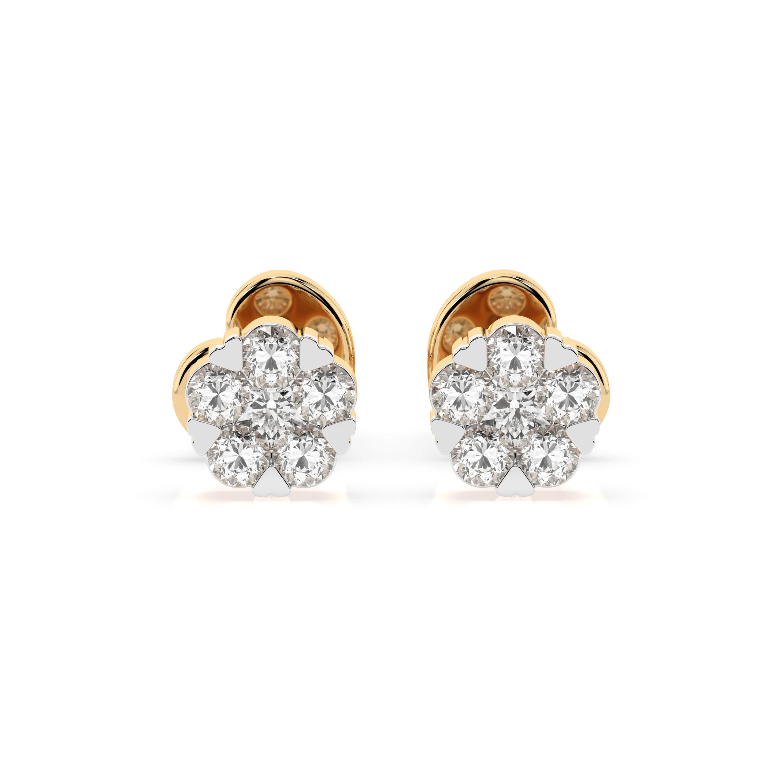 Illusion Earring (Round), 0.03 ct — 102-10015/2(1.5)