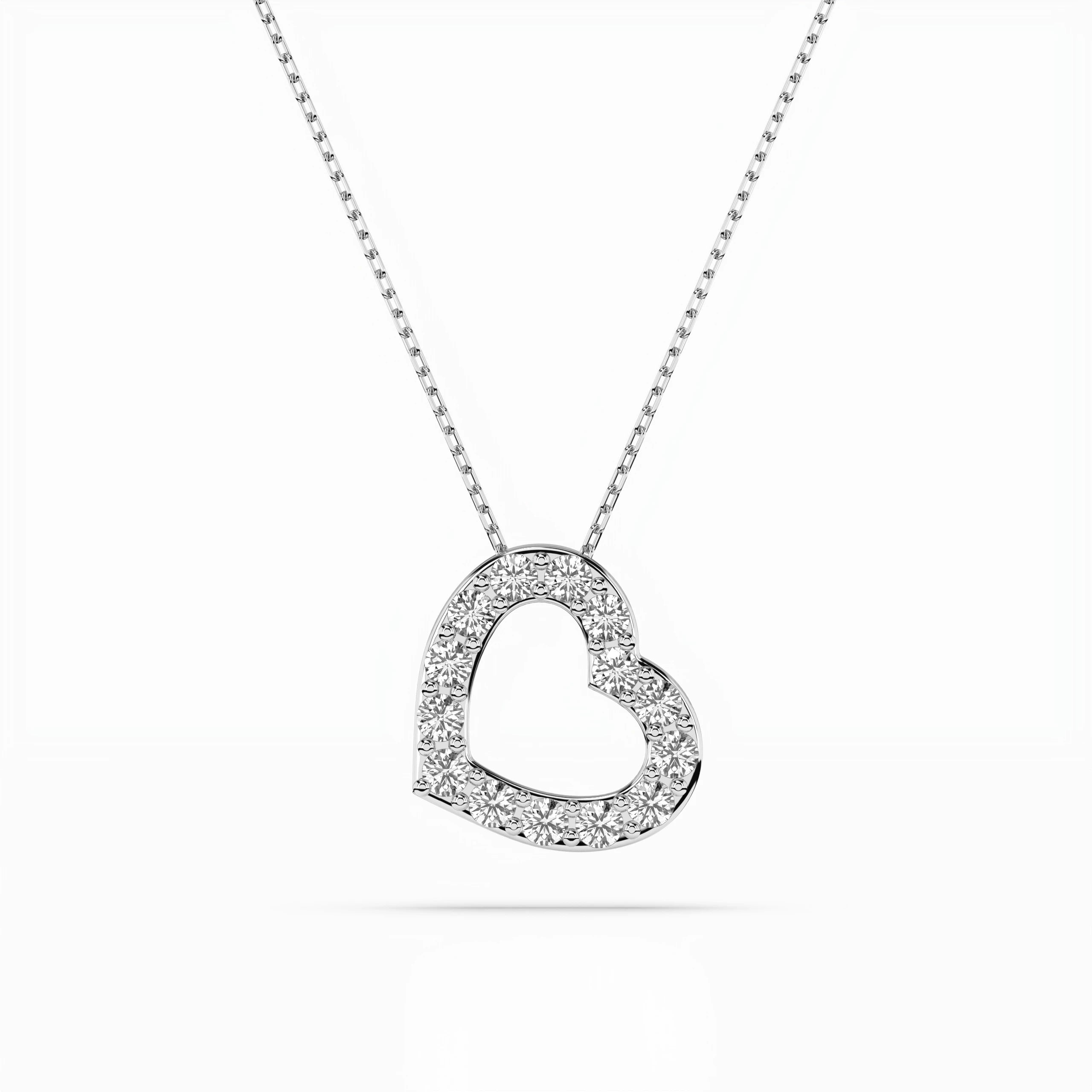 Minimalism Necklace (Round), 0.35 ct — 104-10061
