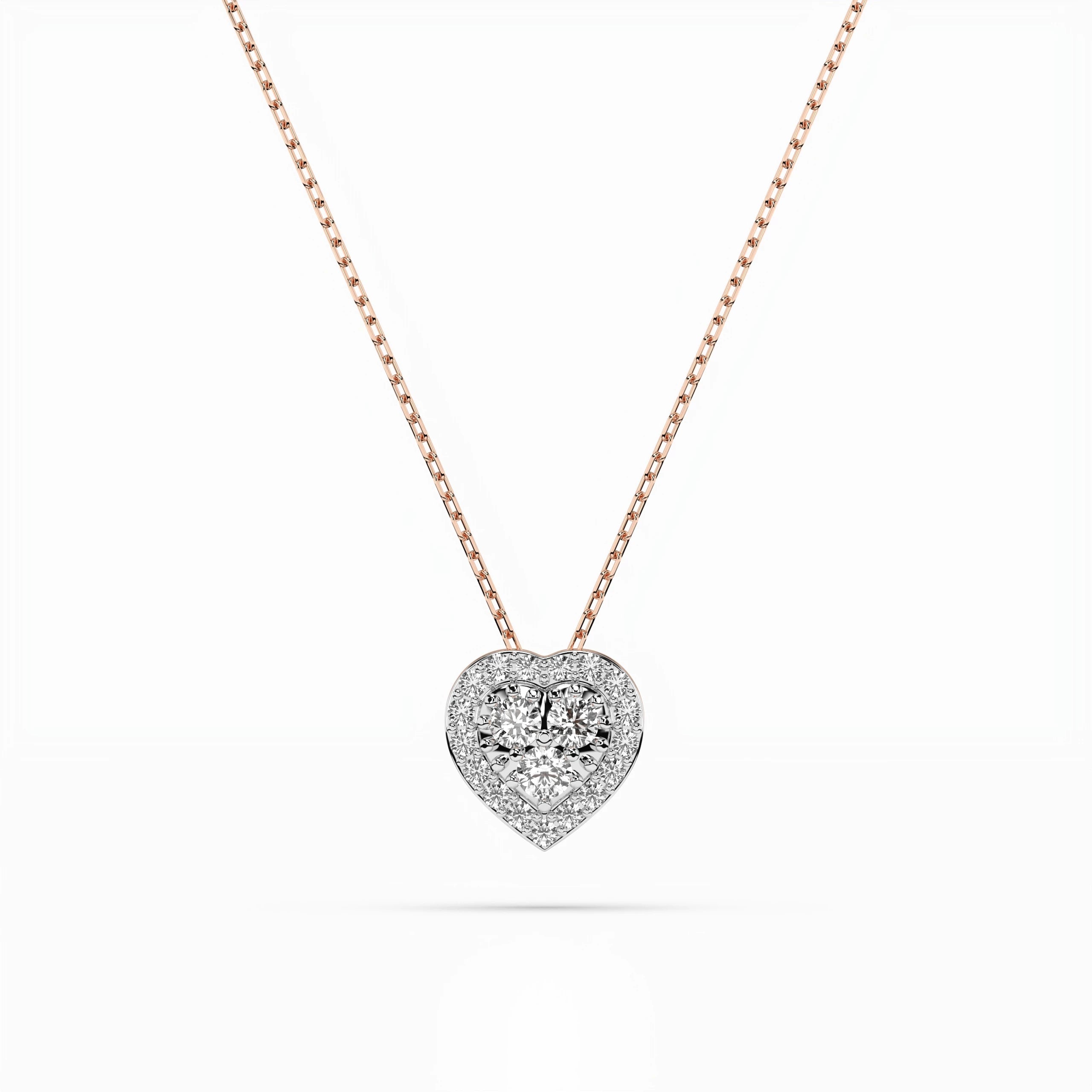 Illusion Necklace (Round), 0.08 ct — 104-10062