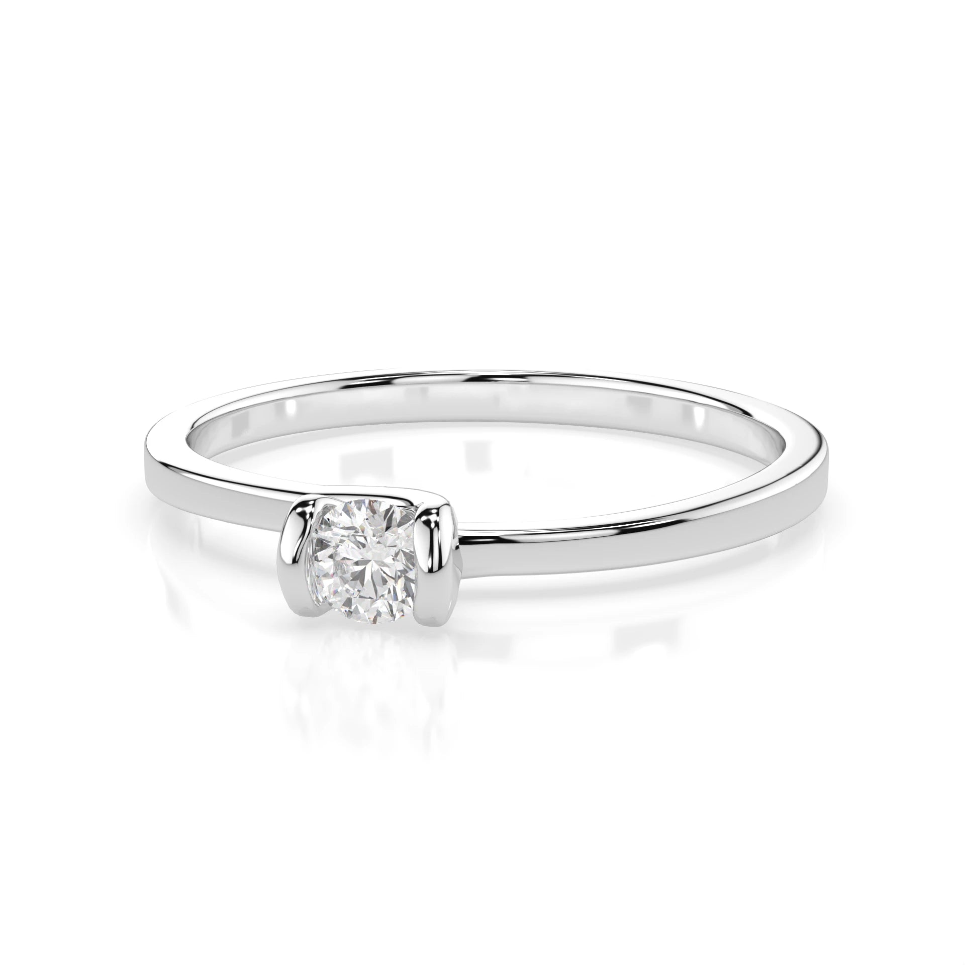 Solitaire Ring (Round), 0.06 ct — 101-10016(2.5)