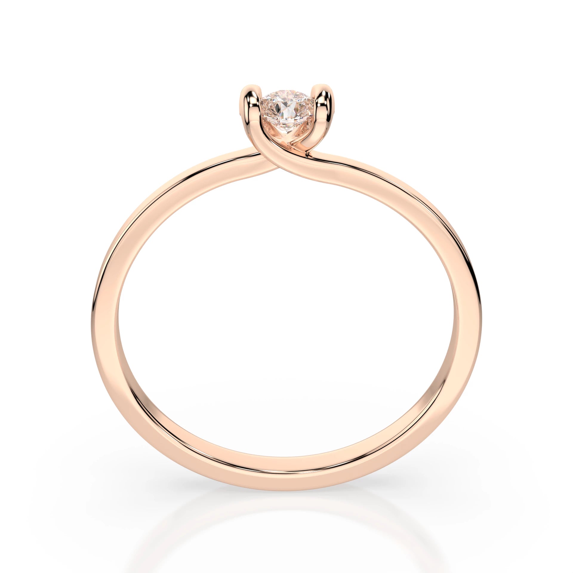 Solitaire Ring (Round), 0.3 ct — 101-10016(4.2)
