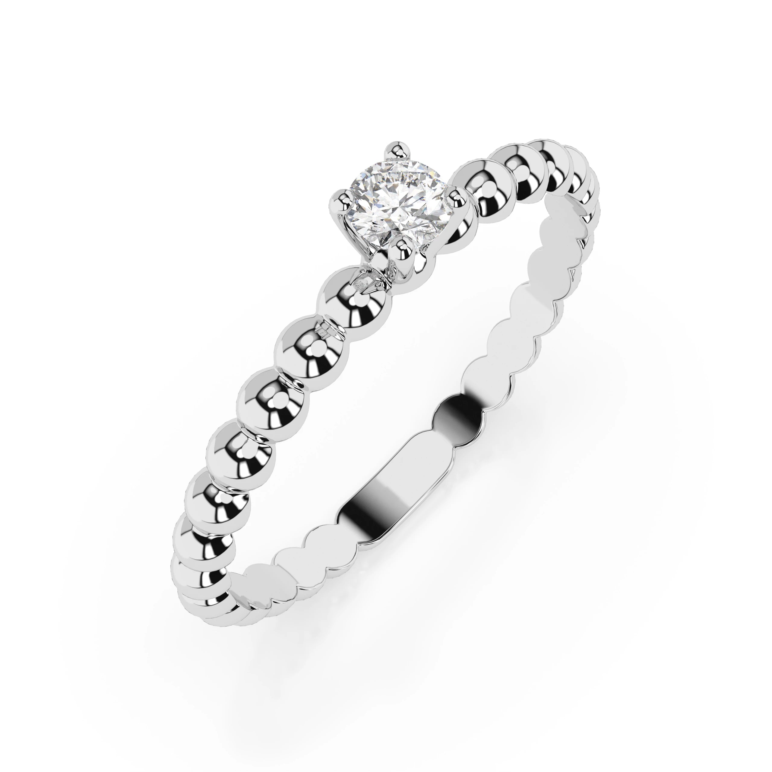 Solitaire Ring (Round), 0.06 ct — 101-10039(2.5)