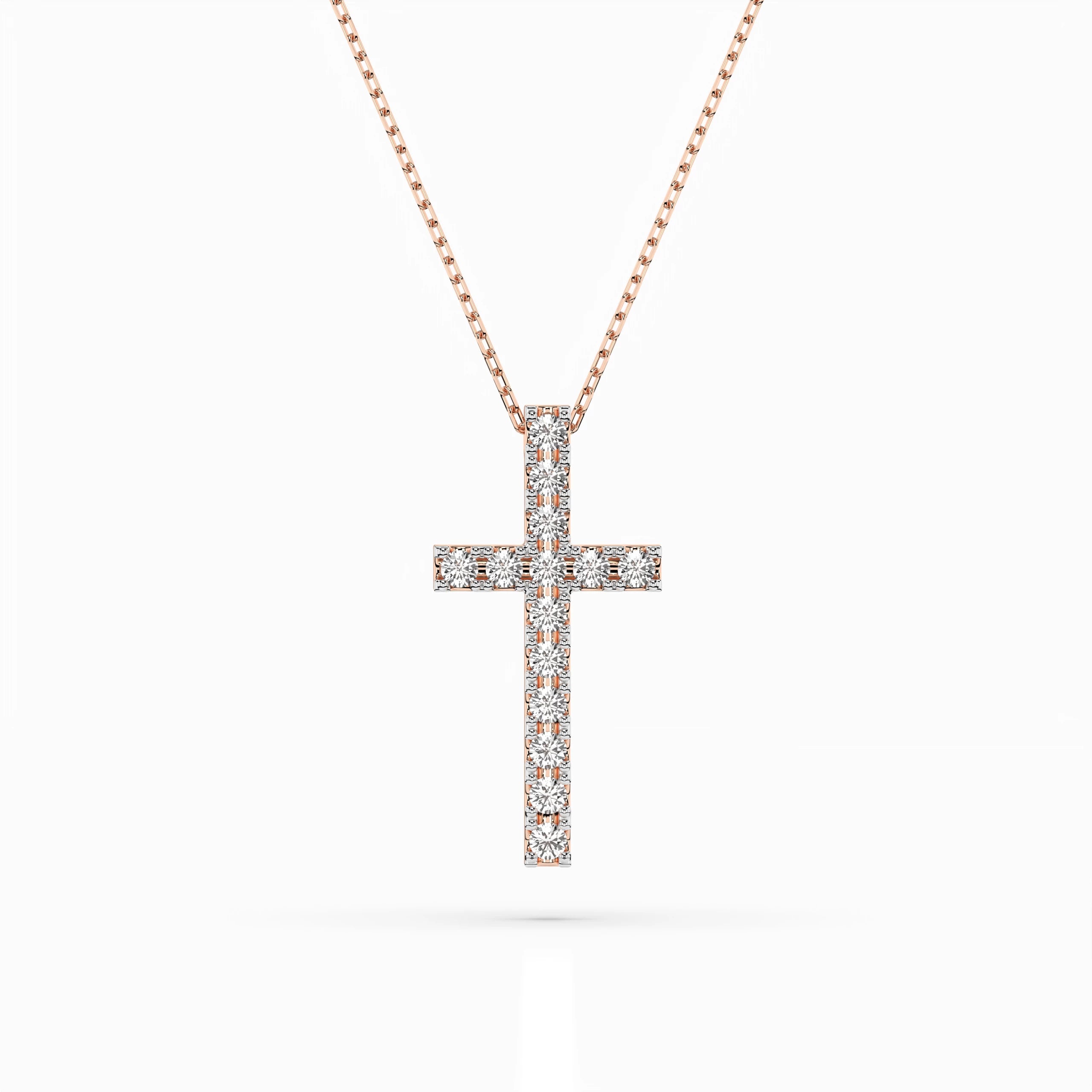 Minimalism Necklace (Round), 0.2 ct — 104-10025