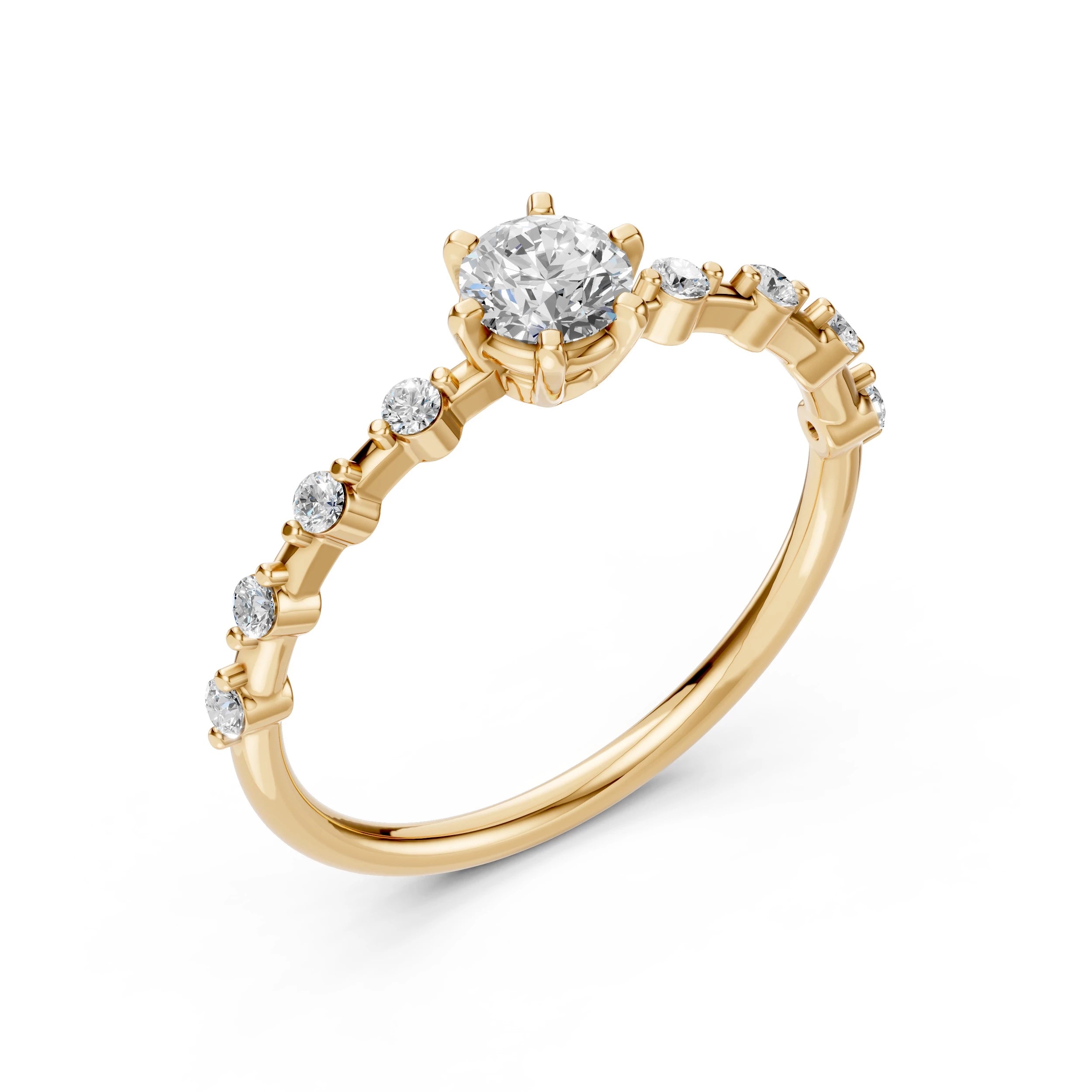 Solitaire Eternity Ring (Round), 0.4 ct — 101-10144(4.7)