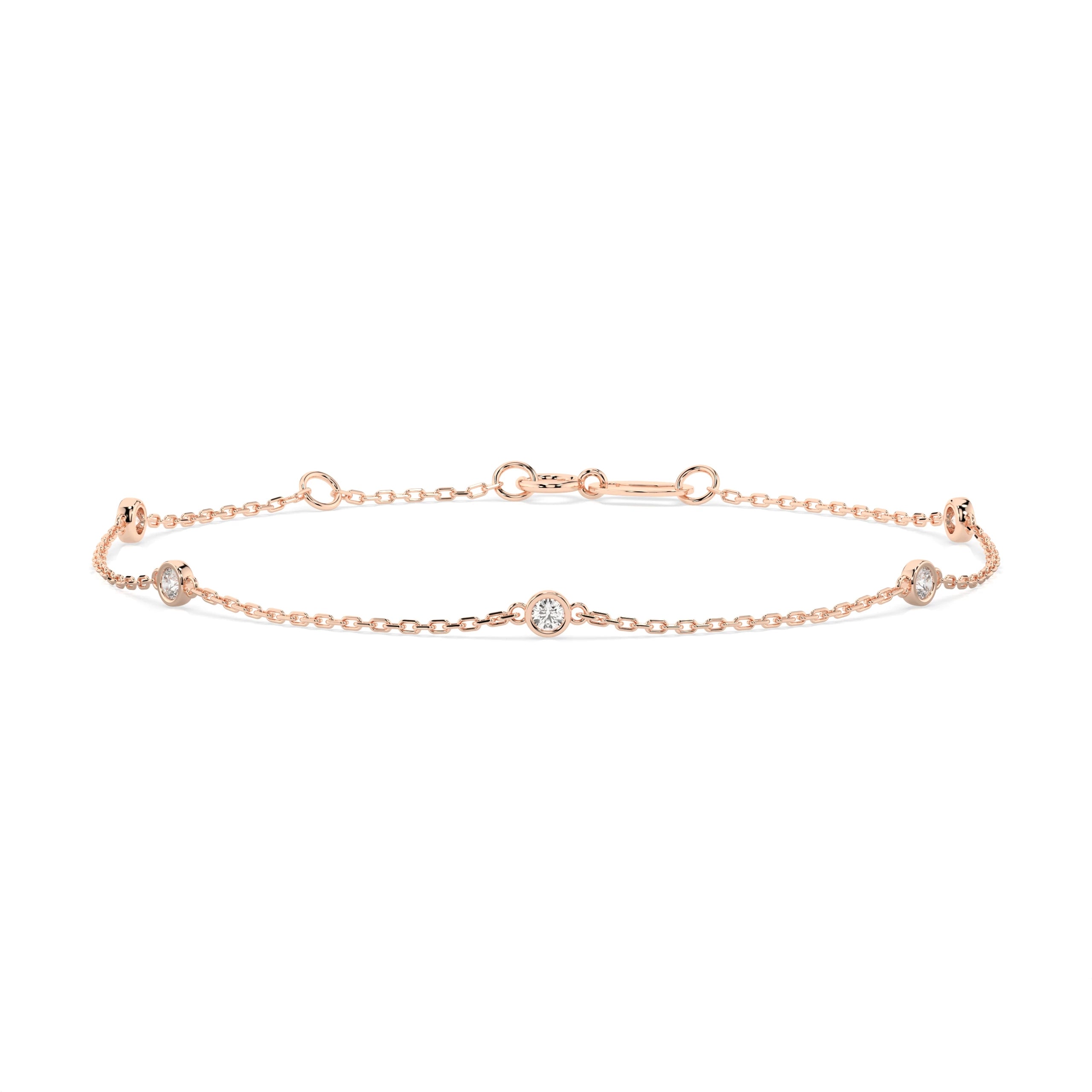 Minimalism Bracelet (Round), 0.14 ct — 105-10008/5(1.9)