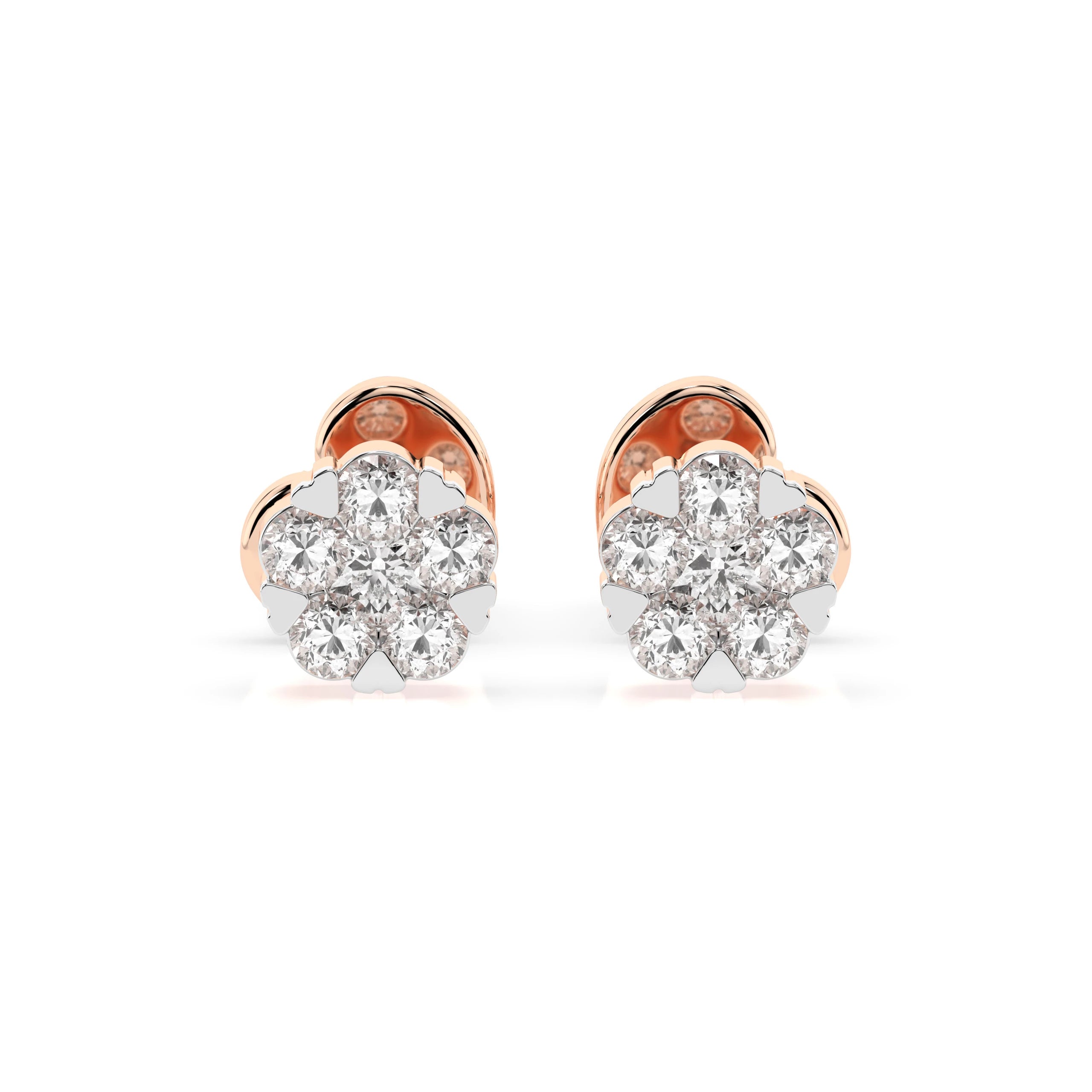 Illusion Earring (Round), 0.03 ct — 102-10015/2(1.5)