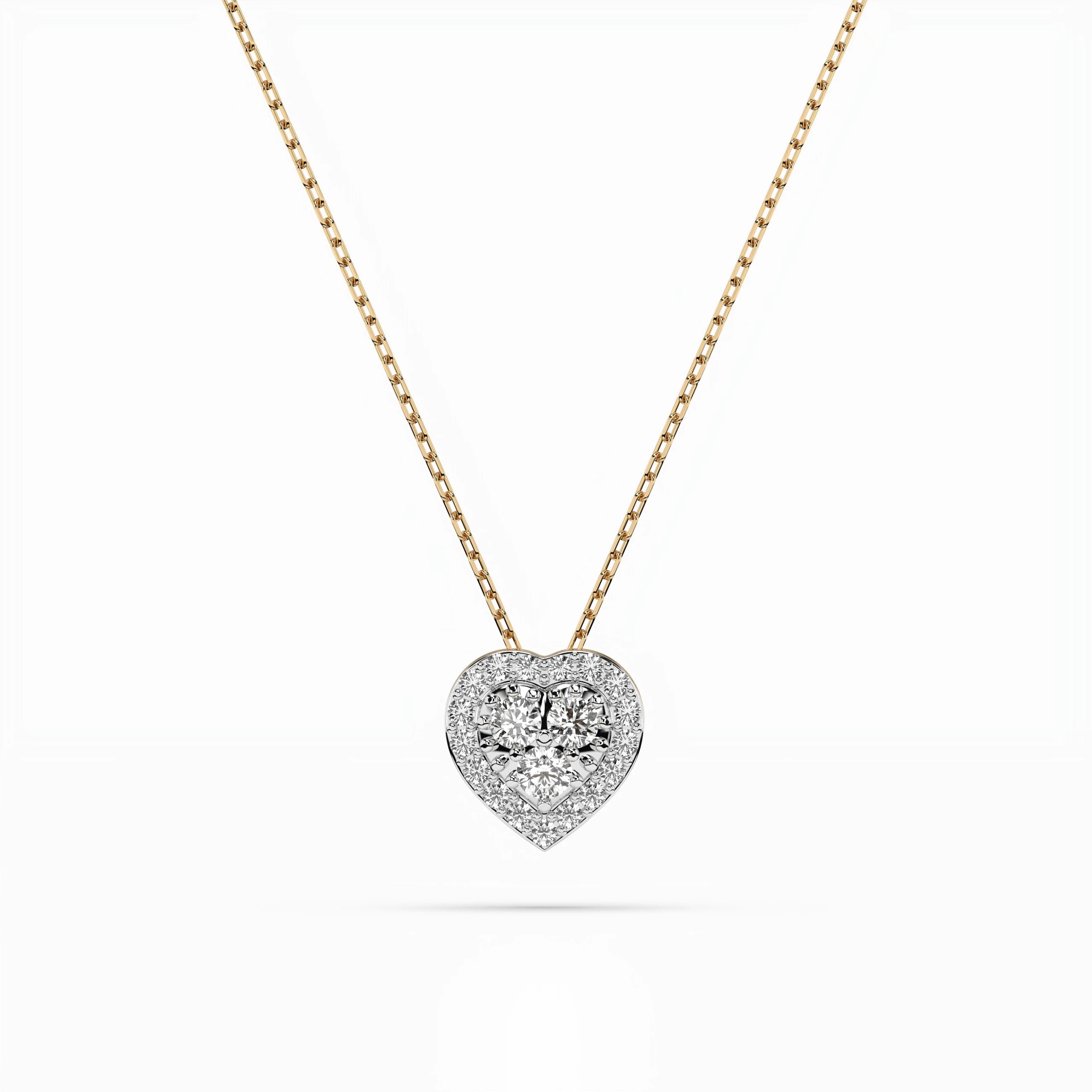 Illusion Necklace (Round), 0.08 ct — 104-10062