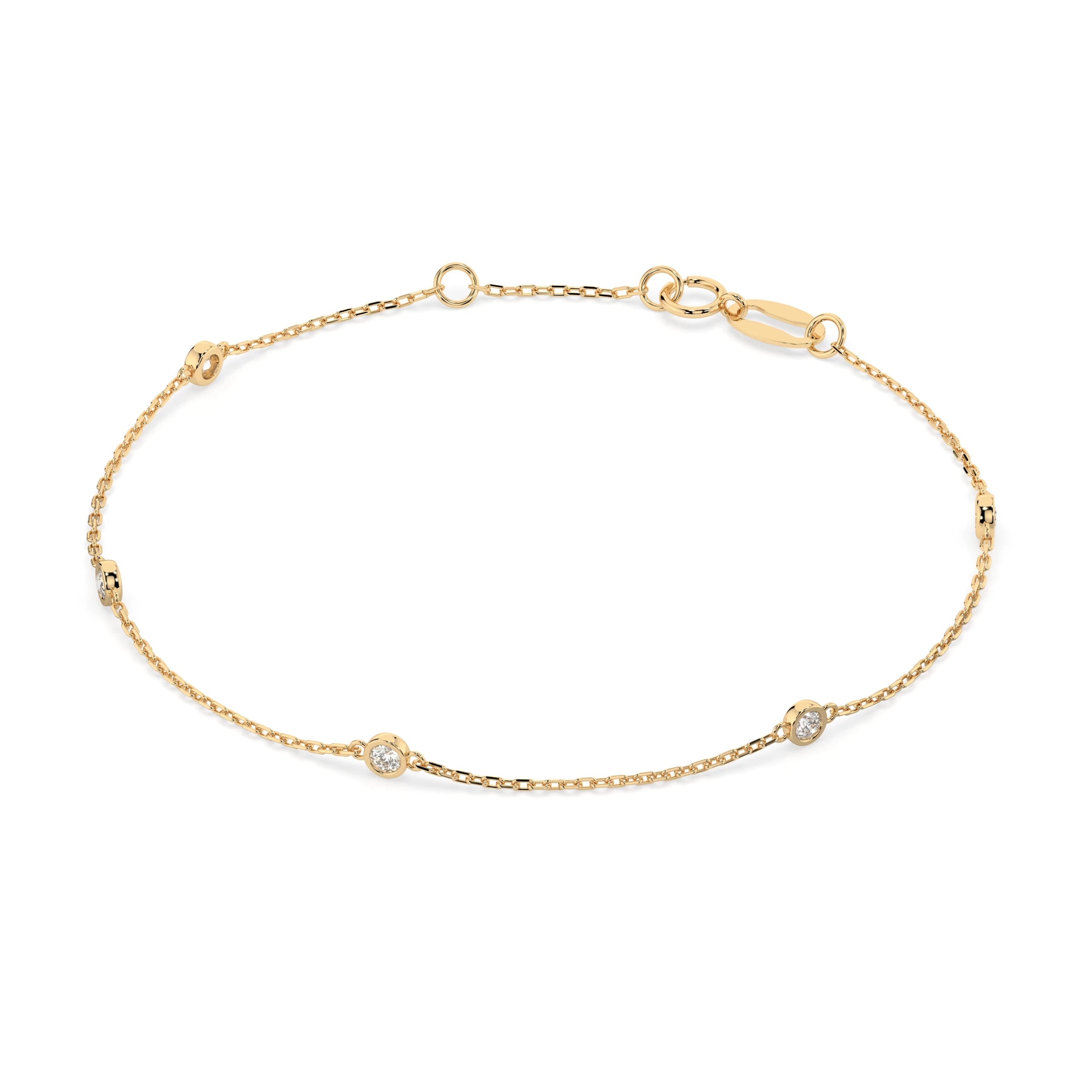 Minimalism Bracelet (Round), 0.14 ct — 105-10008/5(1.9)