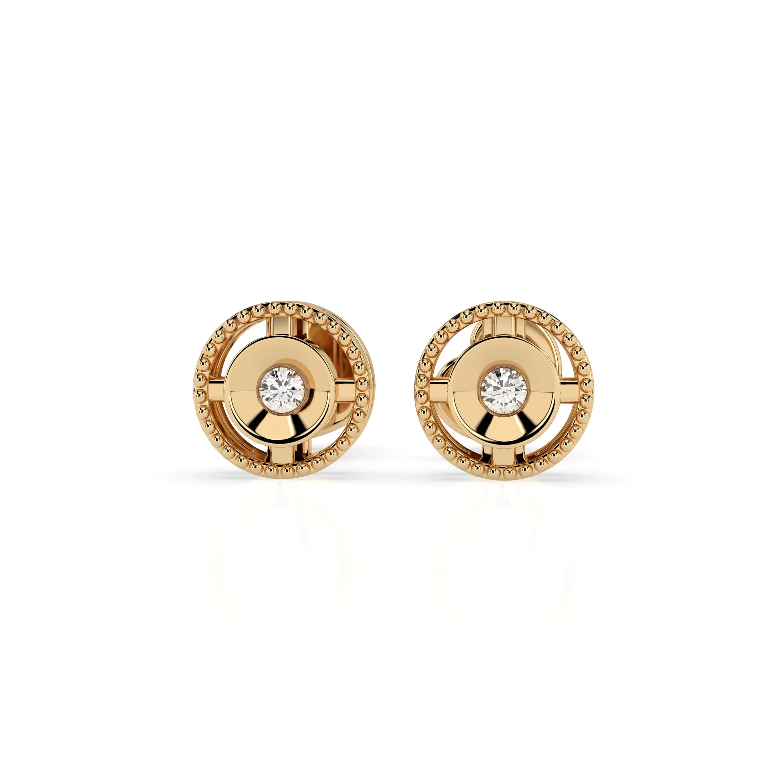 Minimalism Earring (Round), 0.04 ct — 102-10052