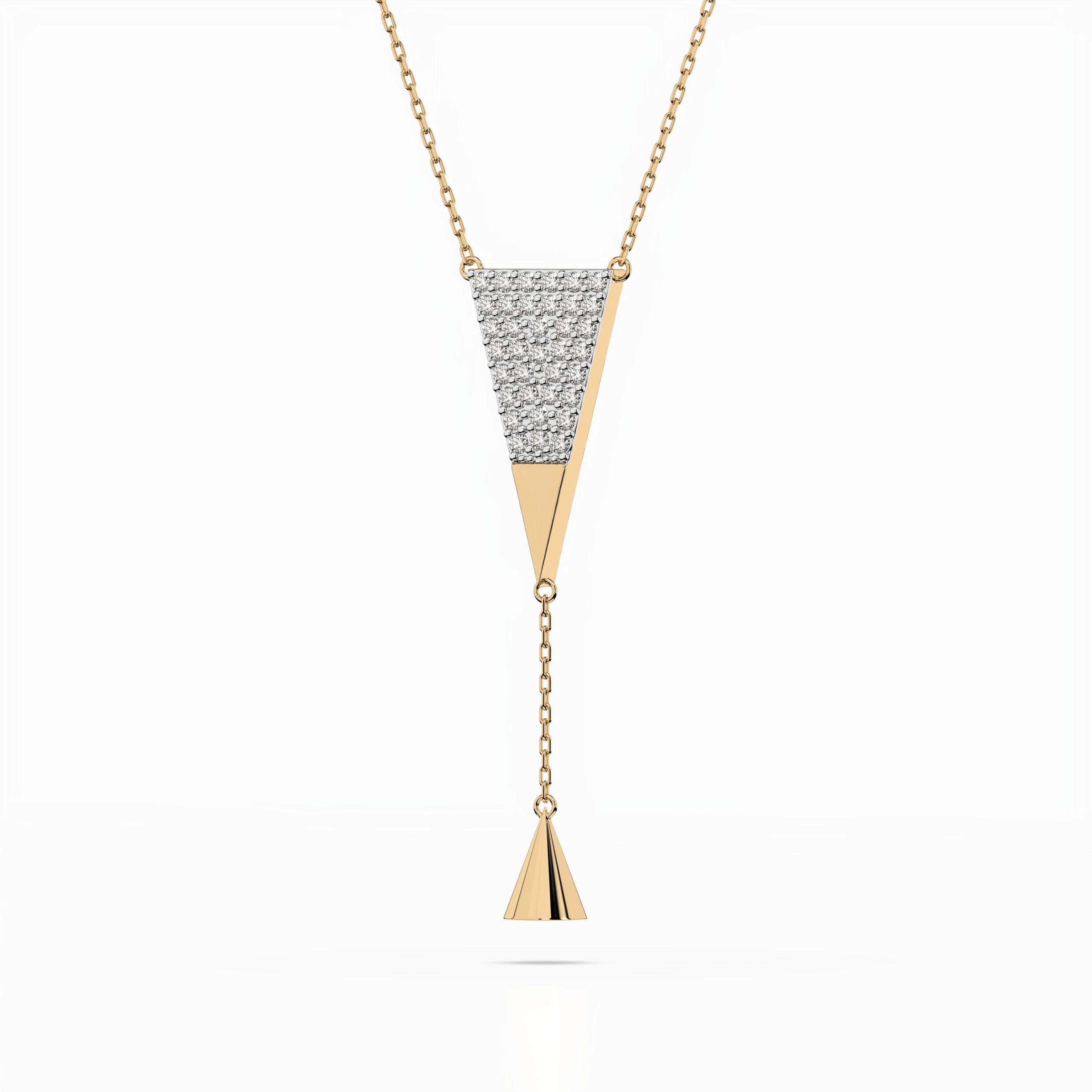 Minimalism Necklace (Round), 0.22 ct — 104-10018