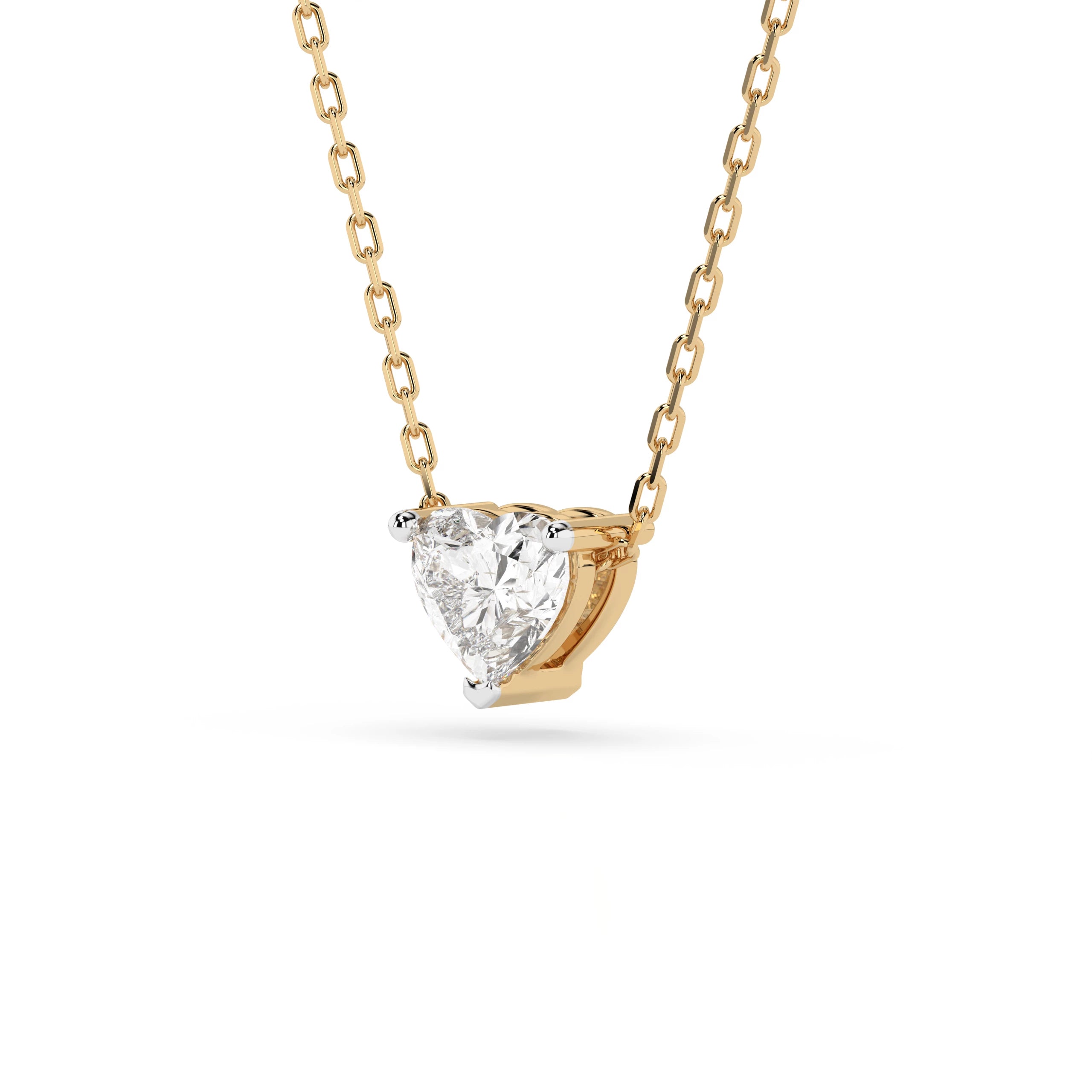 Solitaire Necklace (Heart), 0.3 ct — 104-10066(0.30)HRT