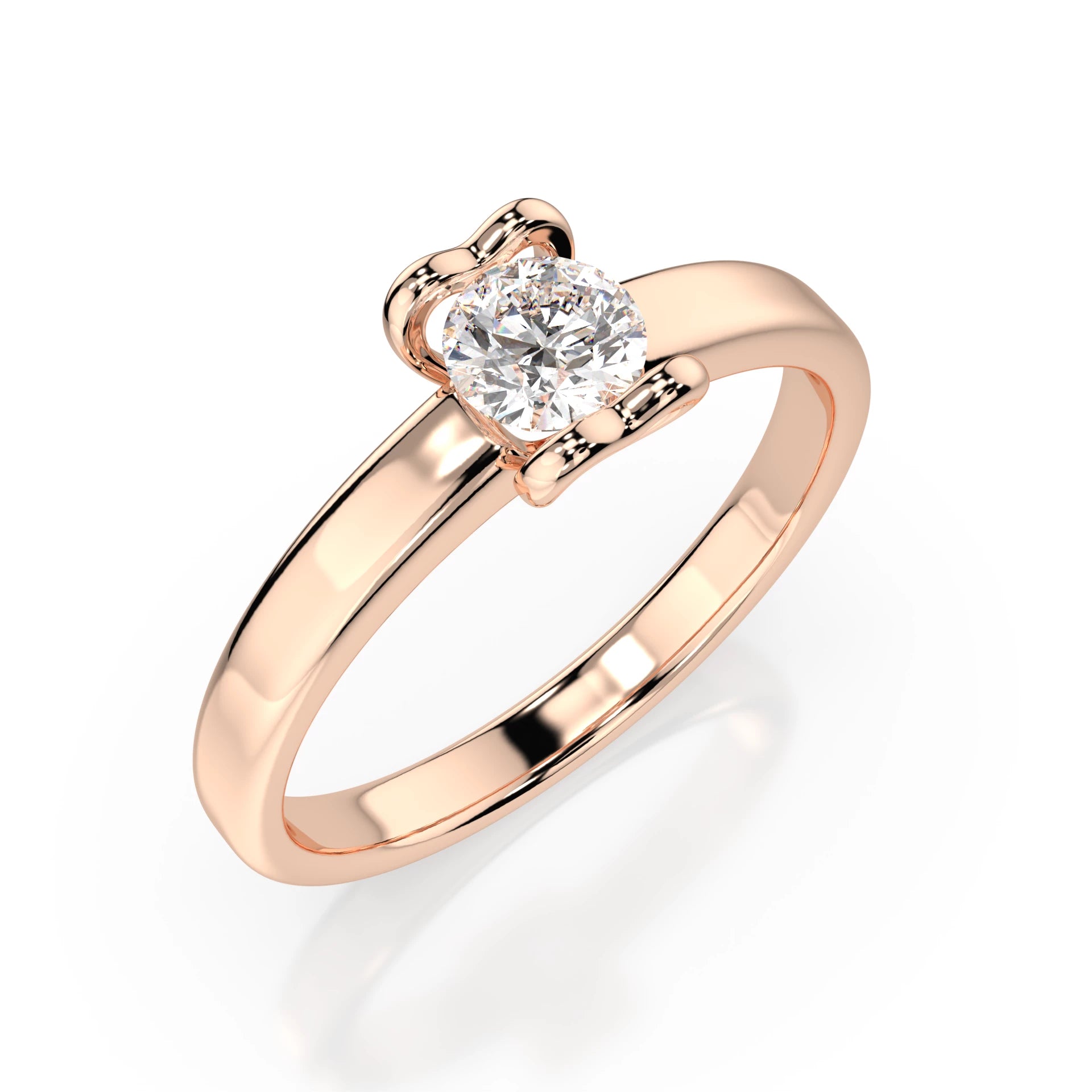 Solitaire Ring (Round), 0.3 ct — 101-10013(4.2)